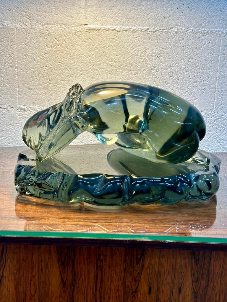Femme nue sur un piédestal par Loredano Rosin 1970. Seguso glassworks Murano en vente 2