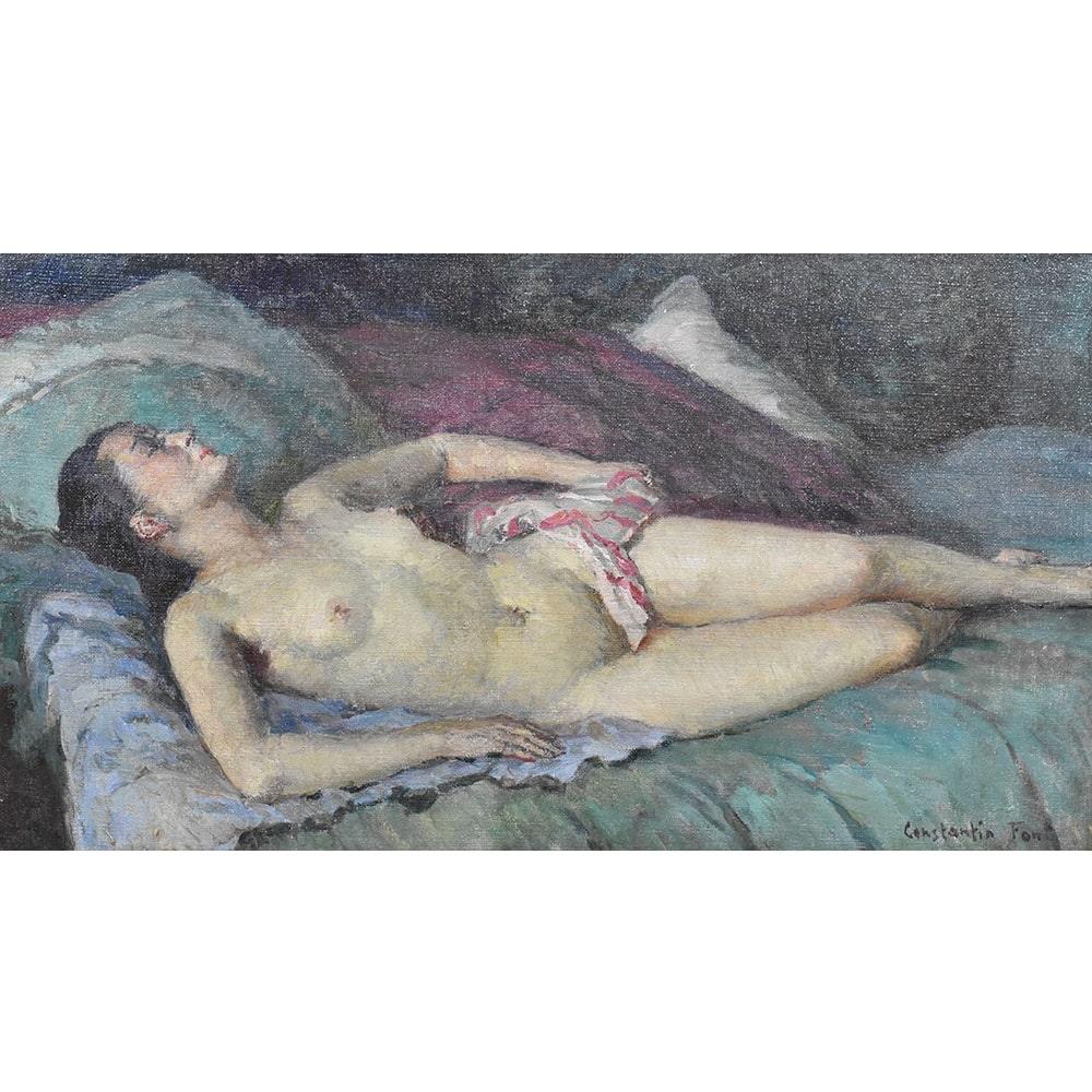 La categoria Dipinti Nudità Femminile, propone un nudo di donna distesa, del XX secolo,
Anni Trenta del Novecento. Il quadro porta una cornice in legno originale. Epoca Art Deco.

L’opera è una bella pittura, dipinto a mano nei primi anni del
