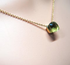 Pomellato Nudo Pendant Lemmon Quartz with   18 Karat Rose Gold Chain