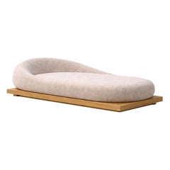 Nudo Uno Unique Outdoor Daybed in Heavy Woven Textile by Andres Monnier