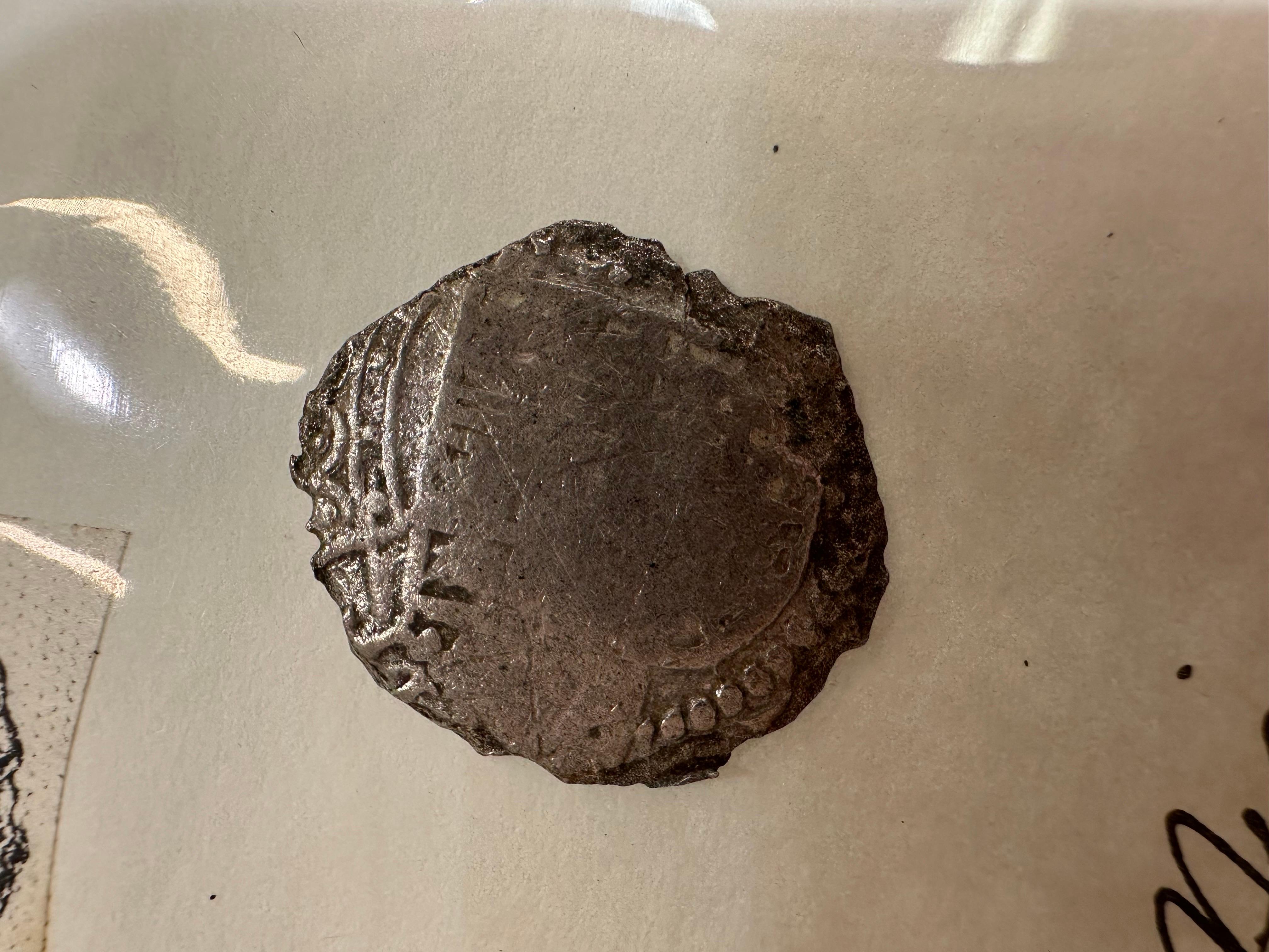 Women's or Men's Nuestra Senora De Atocha coin super rare 16th cen. certified silver coin For Sale