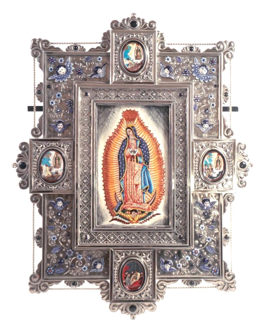Nuestra Señora De Guadalupe Ceramic and Alpaca In New Condition In Guadalajara, Jalisco