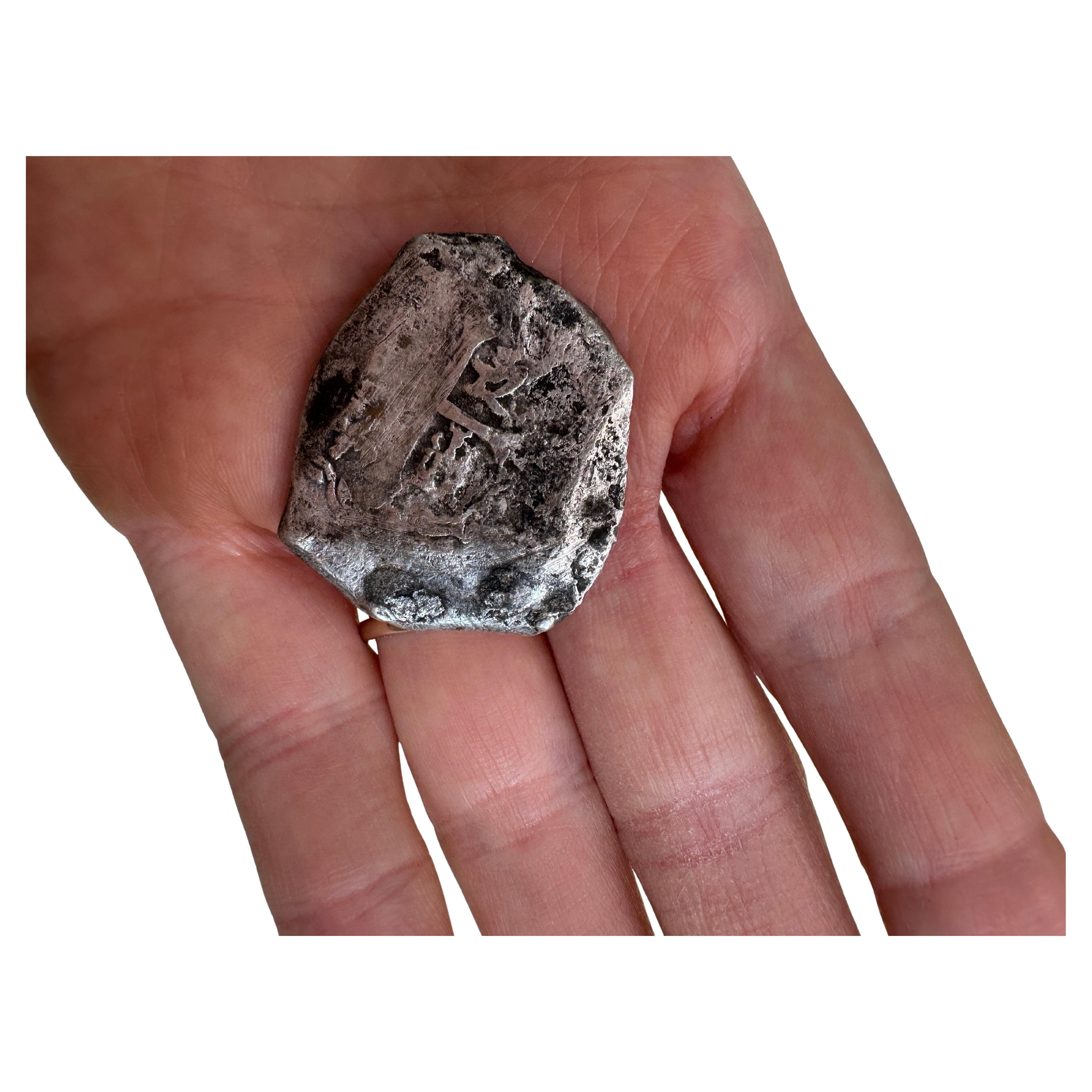 Nuestra Senora de las Marravillas 1656 8 reales coin EXTREMELY RARE For Sale