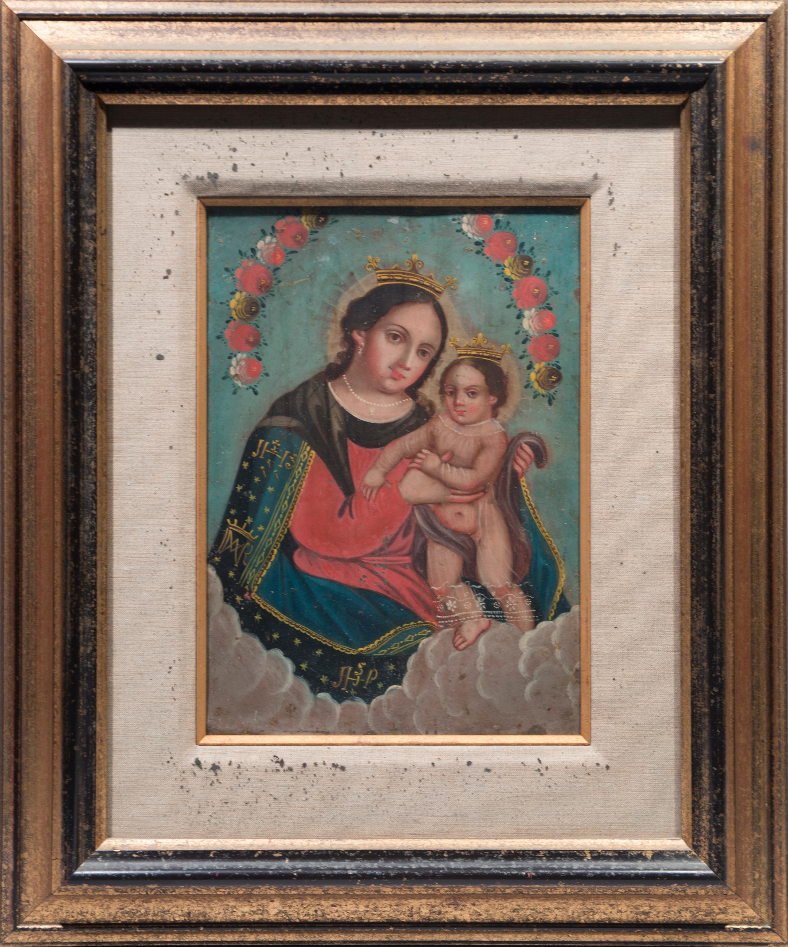 Nuestra Señora Del Refugio. Measures: 24.75 x 20.5 inches framed.
