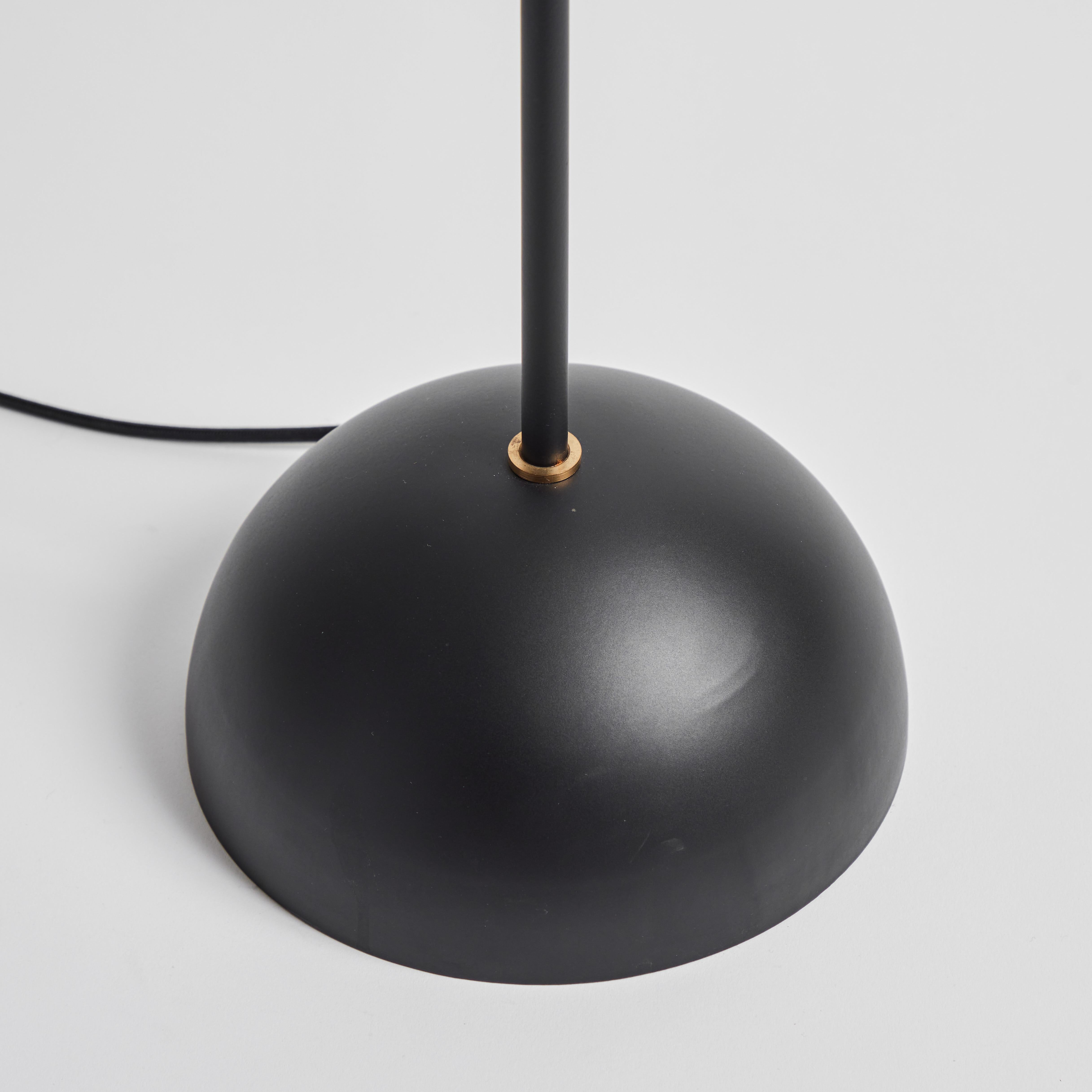 'KOKO' Floor Lamp in Opaline Glass & Brass by Alvaro Benitez For Sale 4
