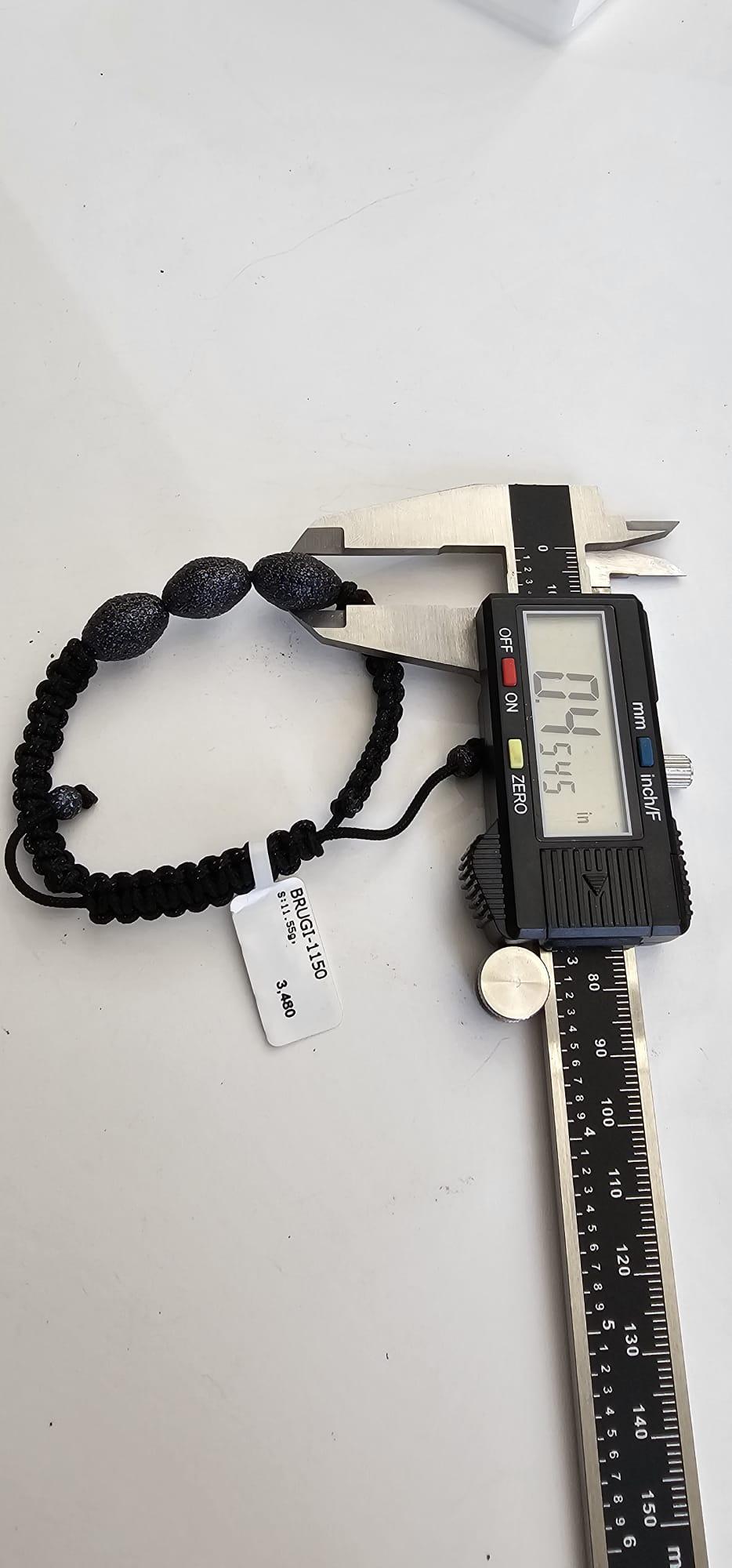 Nugget geformt Pave Saphir Perlenarmband im Angebot 4