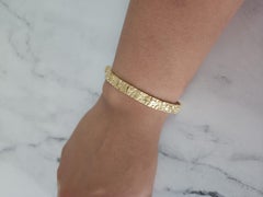 Nugget Tennis Bracelet 14k Yellow Gold