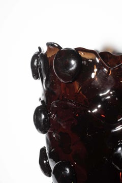Nugget Vase (Large), Clear Black by Gaetano Pesce