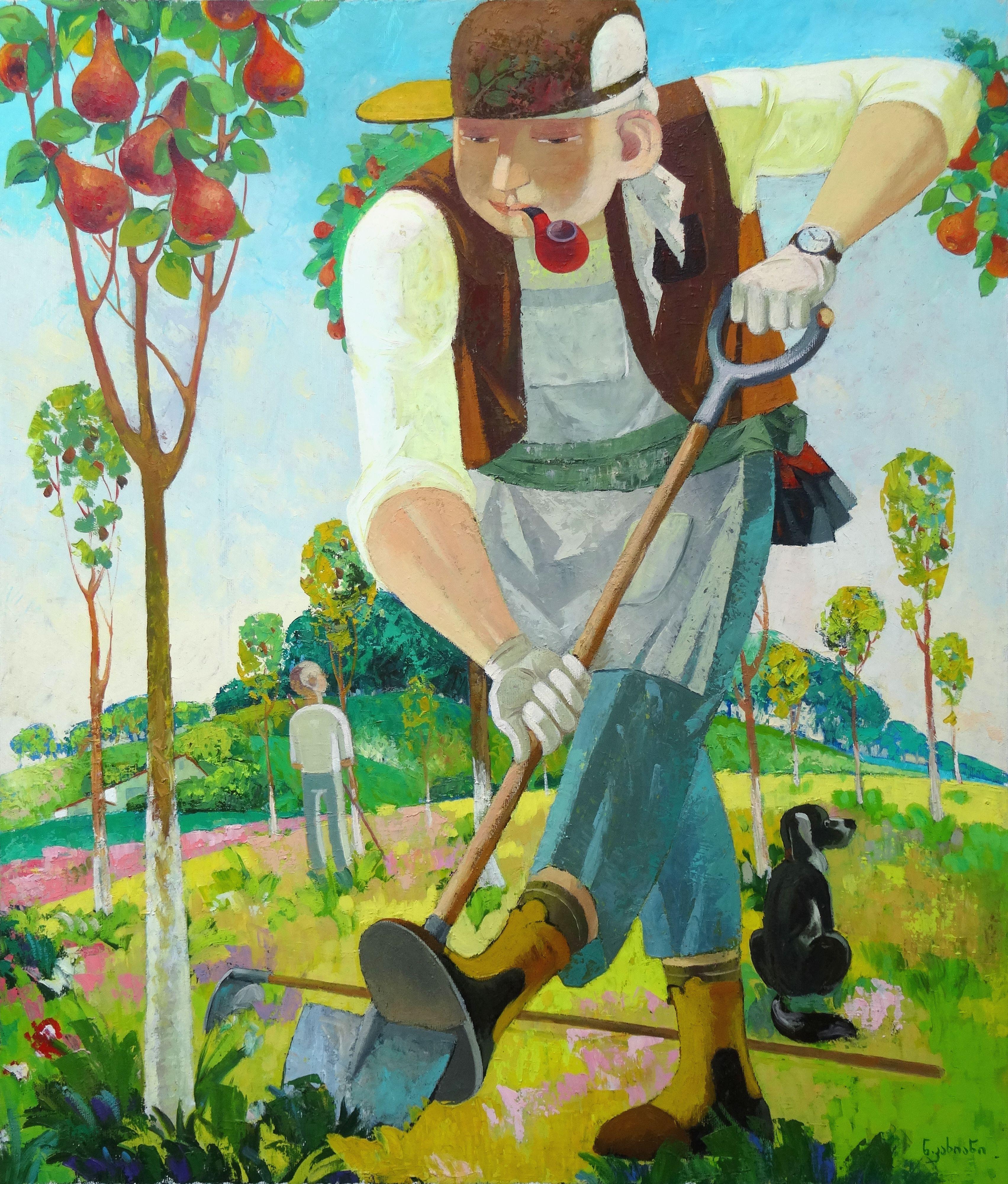 Gardener. 2018. Oil on canvas, 70x60 cm