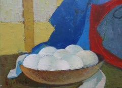 Girl with a rooster. 2020. Oil on canvas, 70x65 cm