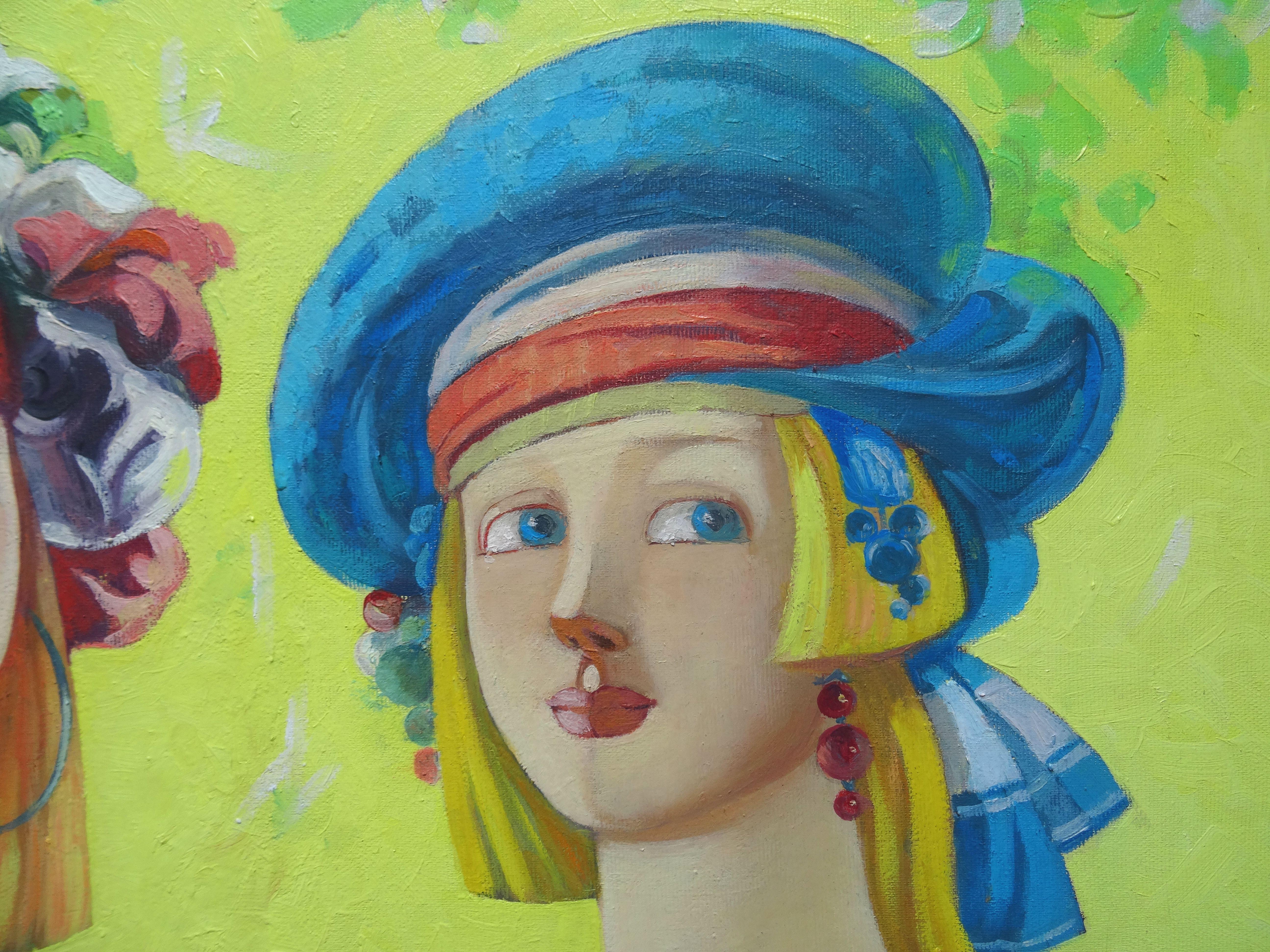 Sommer. 2021. Öl auf Leinwand, 70x70 cm (Zeitgenössisch), Painting, von Nugzar Kakhiani (Kahiani)