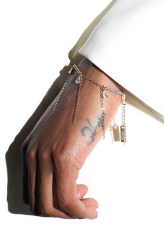 Nuit 14K Gold-gefülltes Armband mit Lavendel-Kristalltropfen