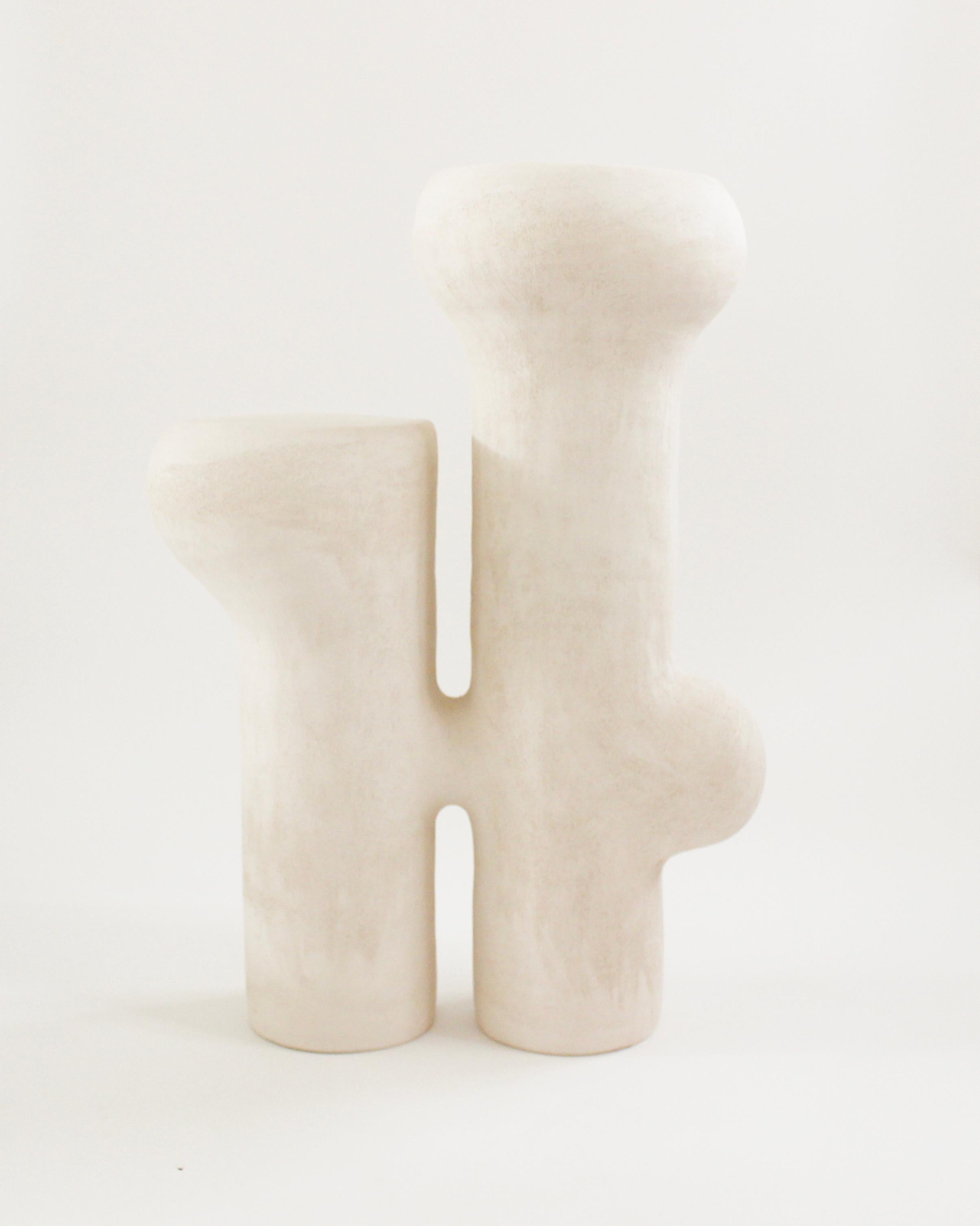 Nuit Blanche #30 Skulptur aus weißem Steingut von Elisa Uberti (Französisch) im Angebot