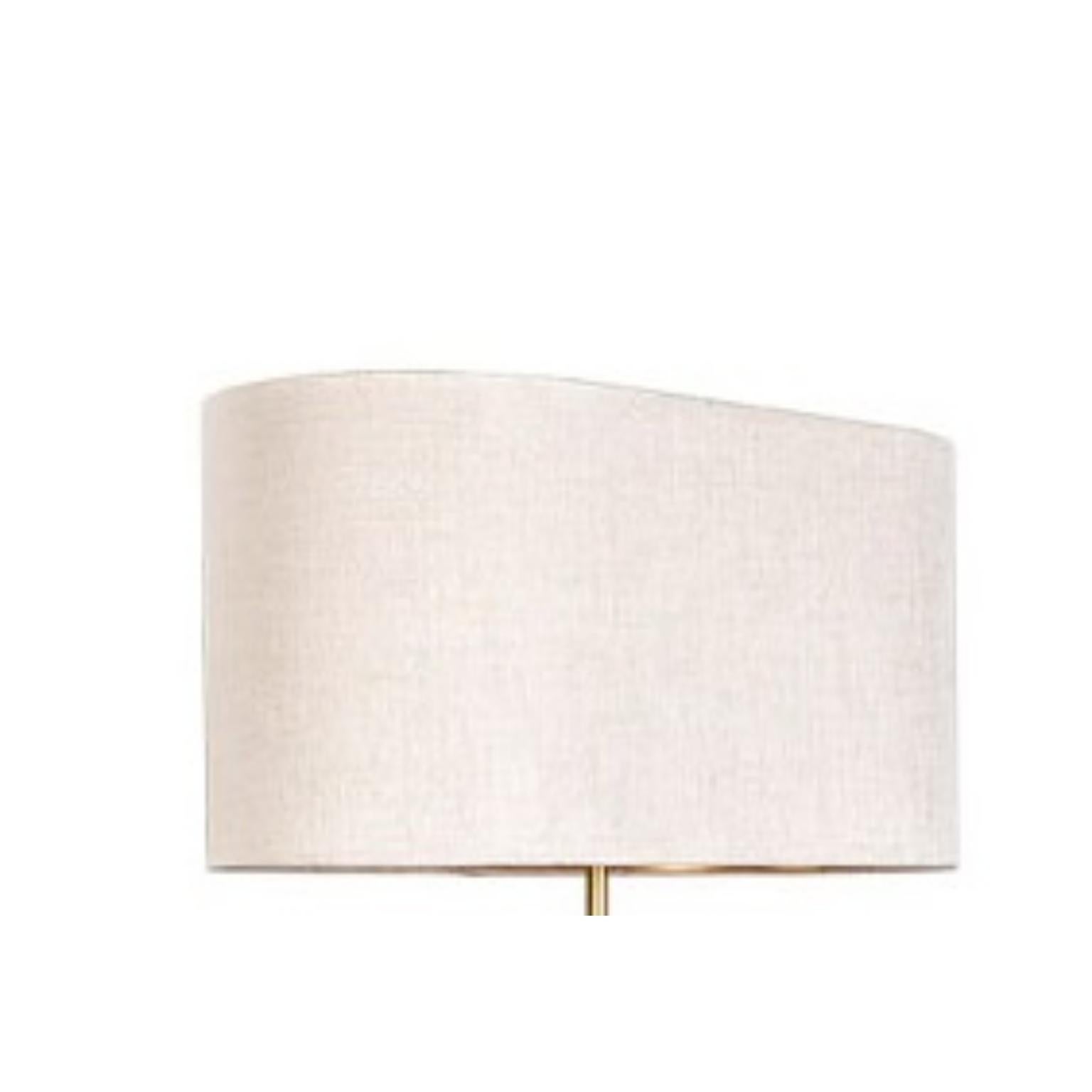 Nuit Floor Lamp by Memoir Essence
Dimensions: D 25 x W 50 x H 165 cm.
Materials: Brushed brass, high gloss lacquer and satin fabric.

Nuit Floor lamp is a classic and elegant solution for your living or bedroom. Its shaped silhouete and color