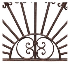 Nuits Sopraporta Antique Wrought Iron Gate Insert, Mid-20th Century