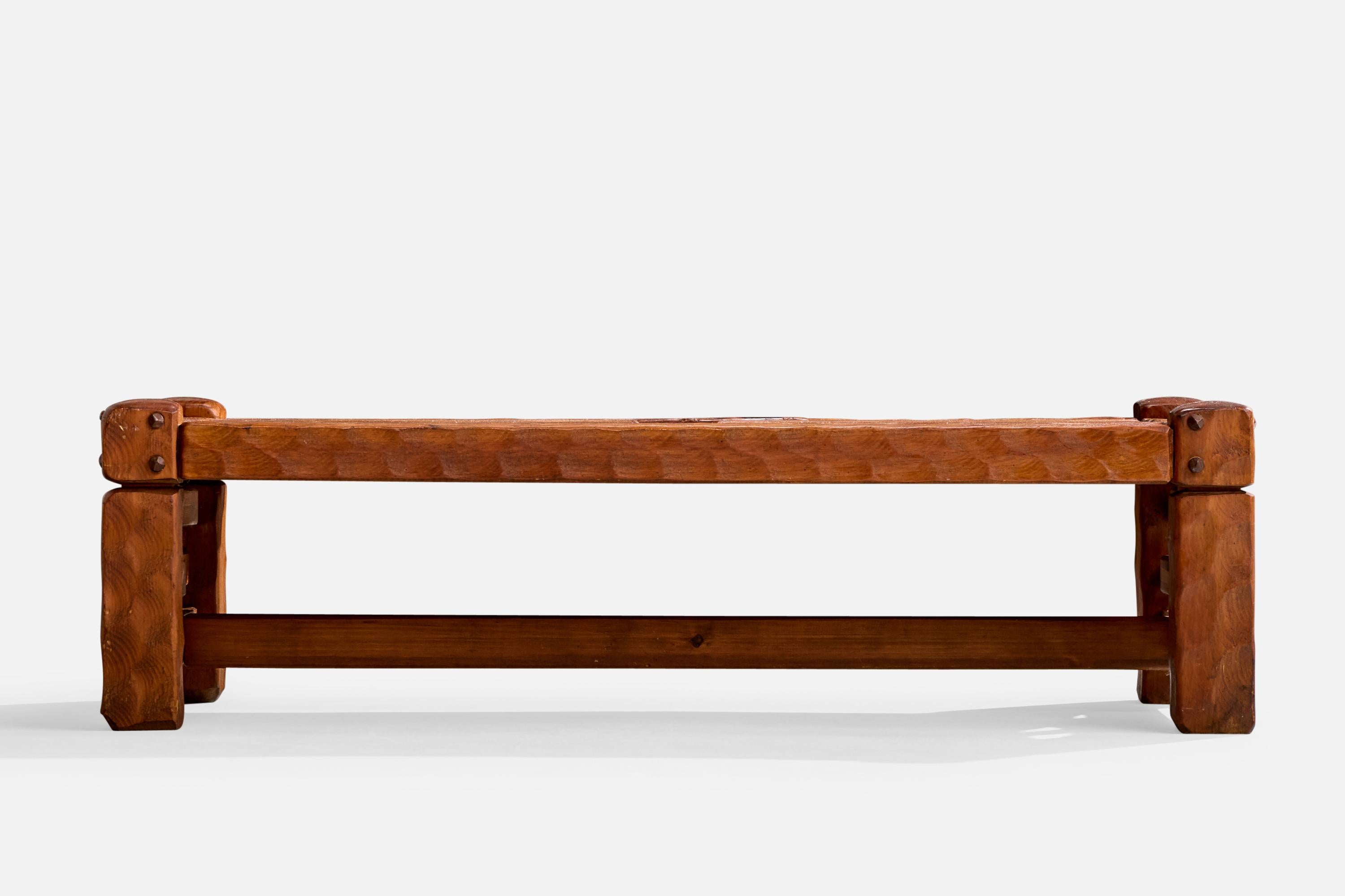 American Null Furniture, Coffee Table, Pine, USA, 1970s For Sale