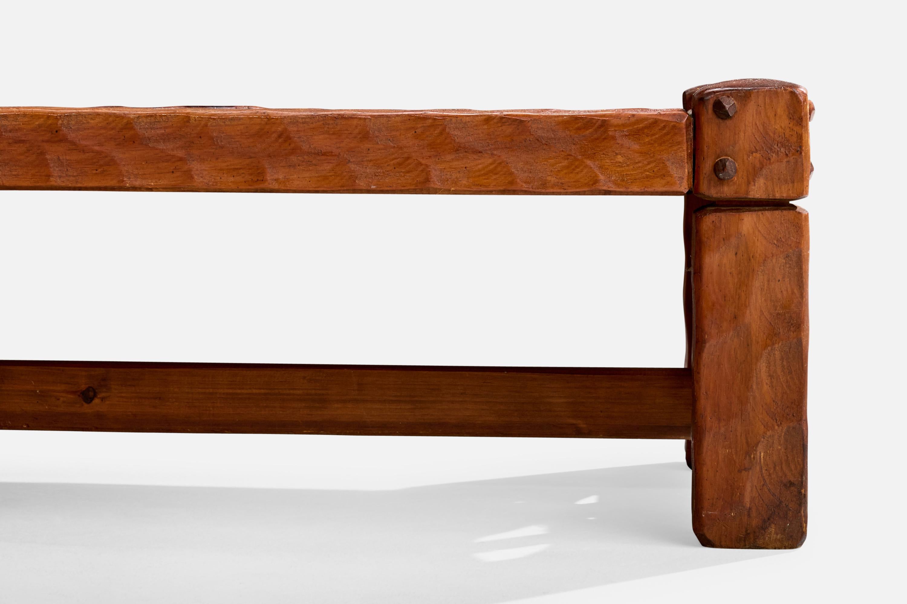 Late 20th Century Null Furniture, Coffee Table, Pine, USA, 1970s For Sale