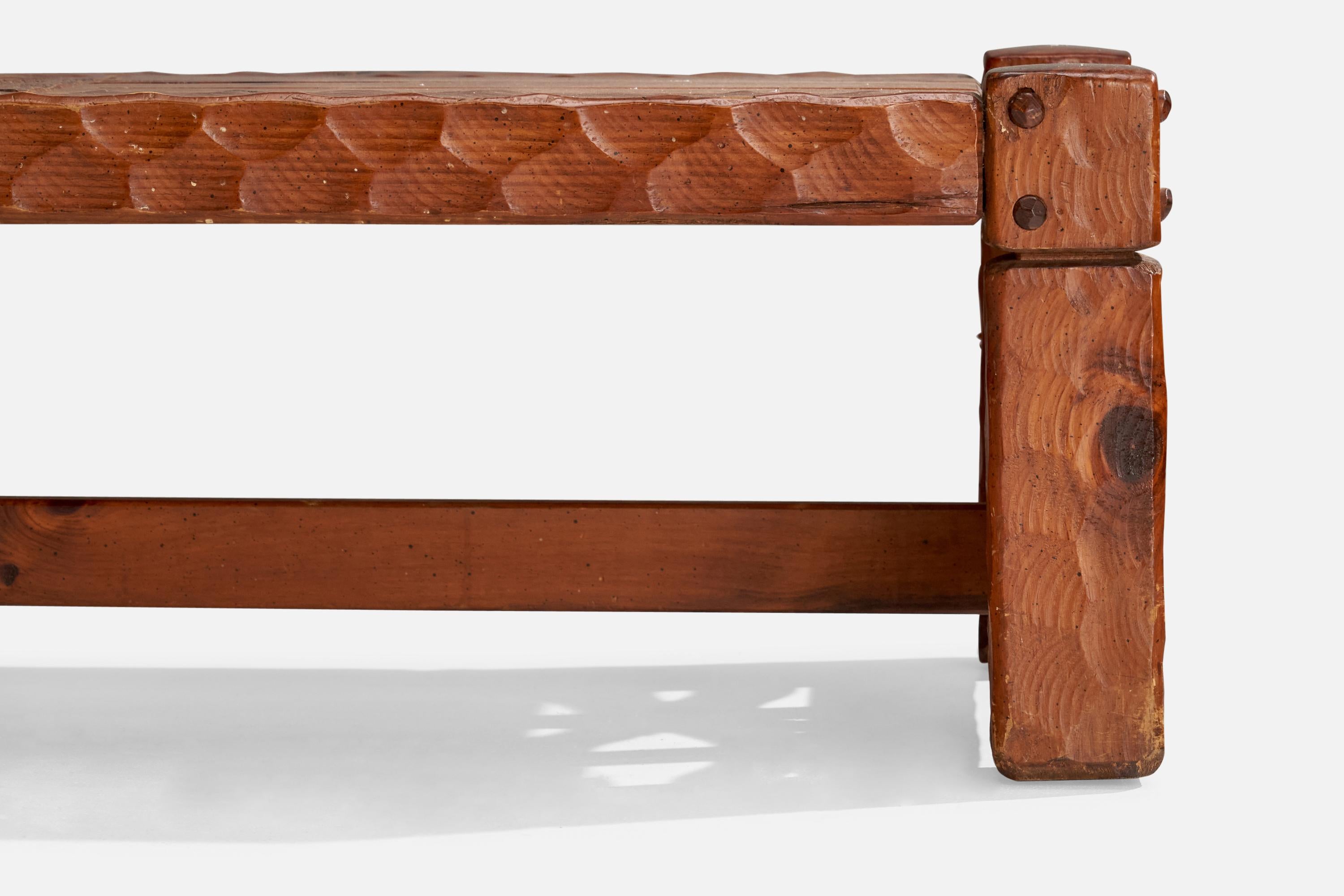 Null Furniture, Coffee Table, Pine, USA, 1970s 3