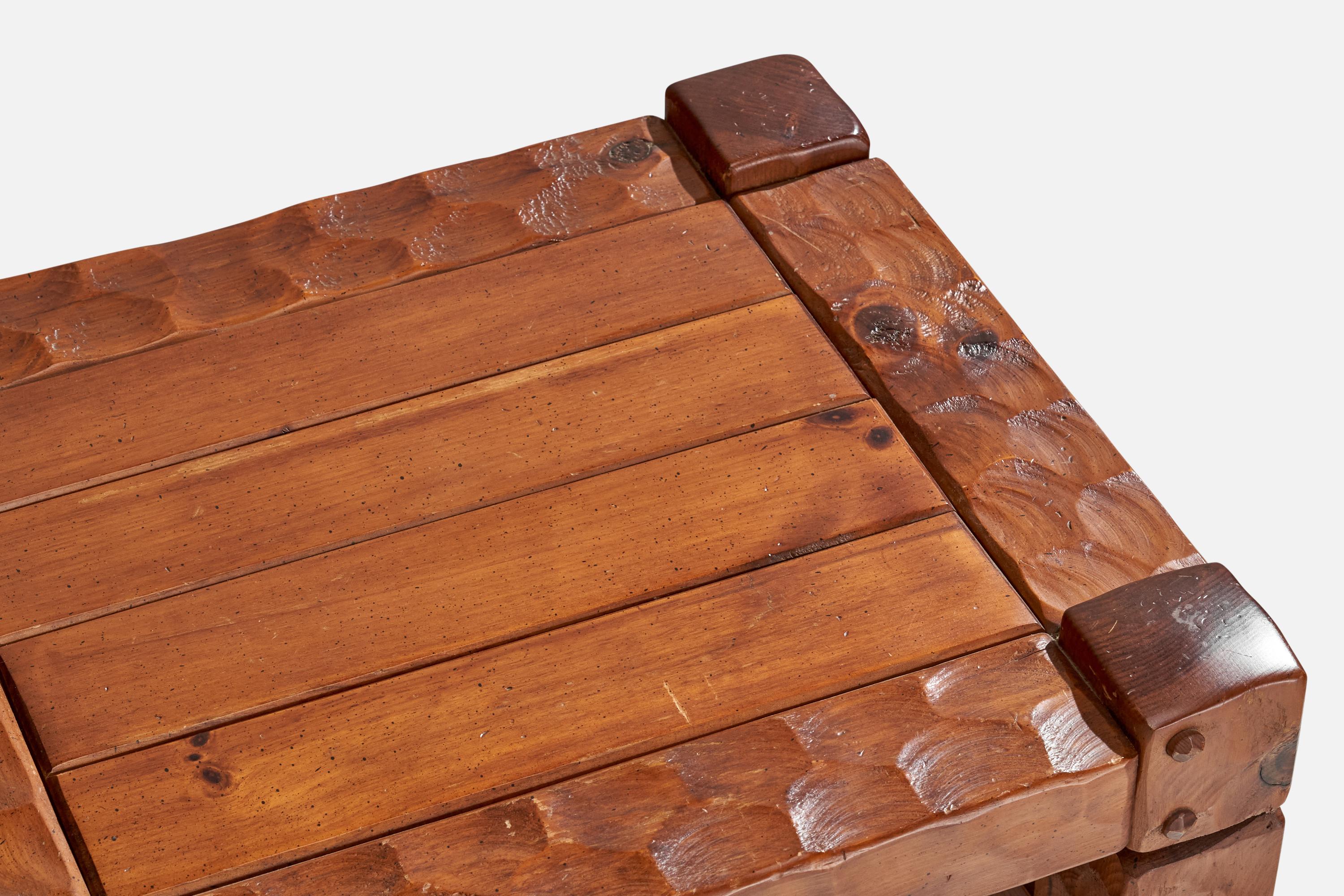 Null Furniture, Side Tables, Pine, USA, 1970s For Sale 5