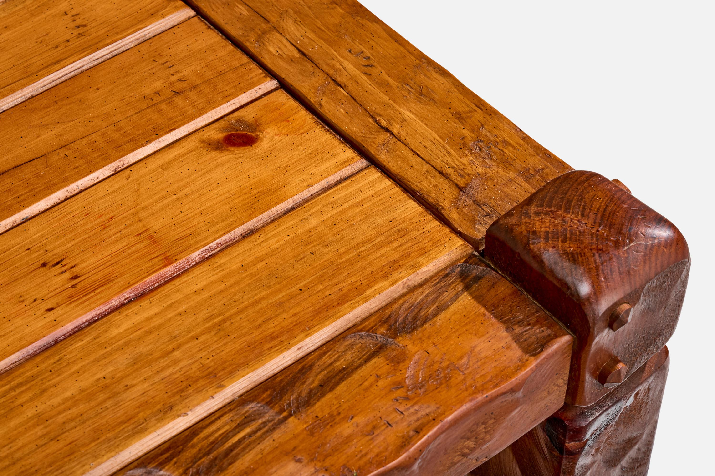 Null Furniture, Side Tables, Pine, USA, 1970s For Sale 5
