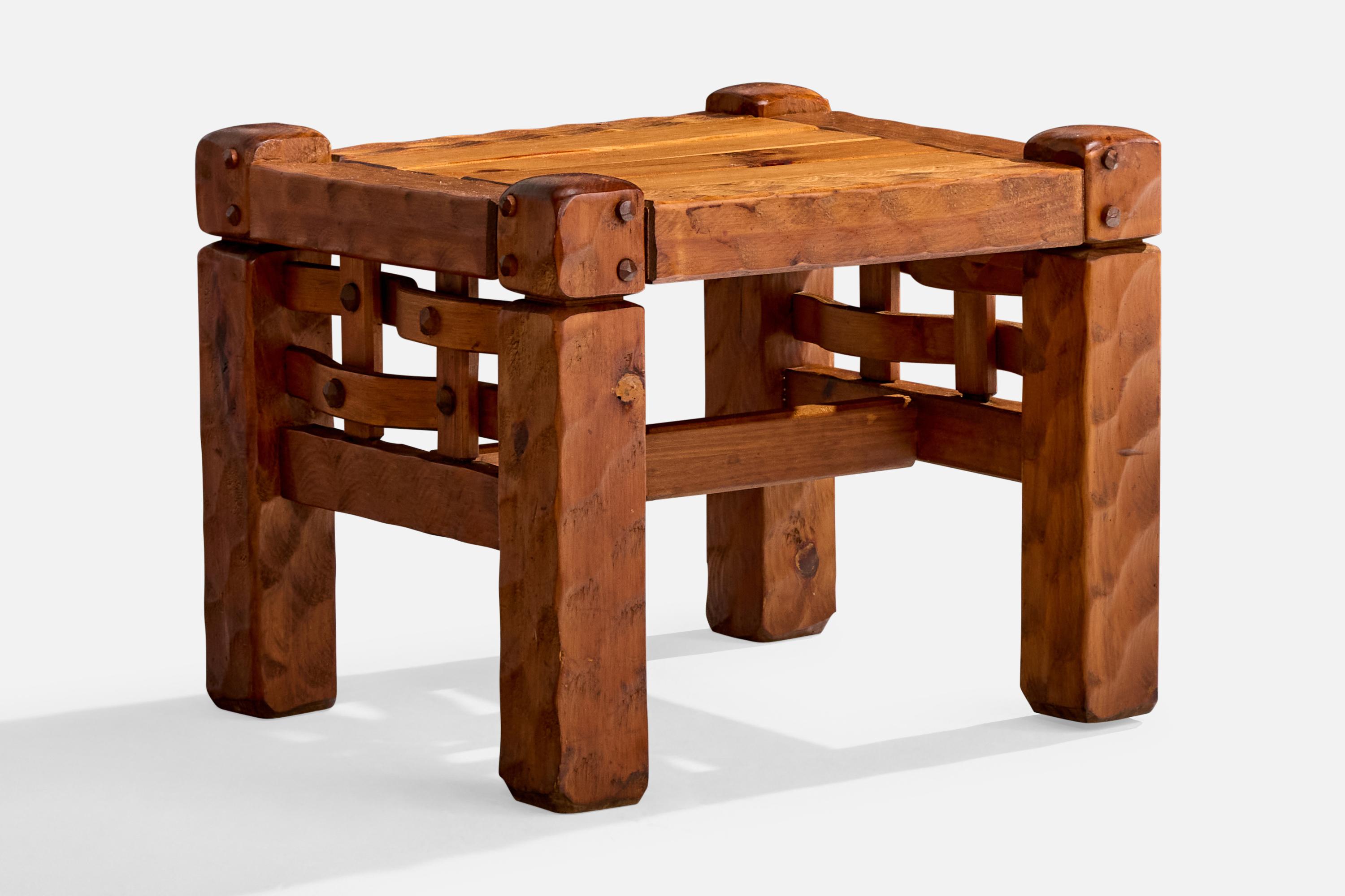 American Null Furniture, Side Tables, Pine, USA, 1970s For Sale