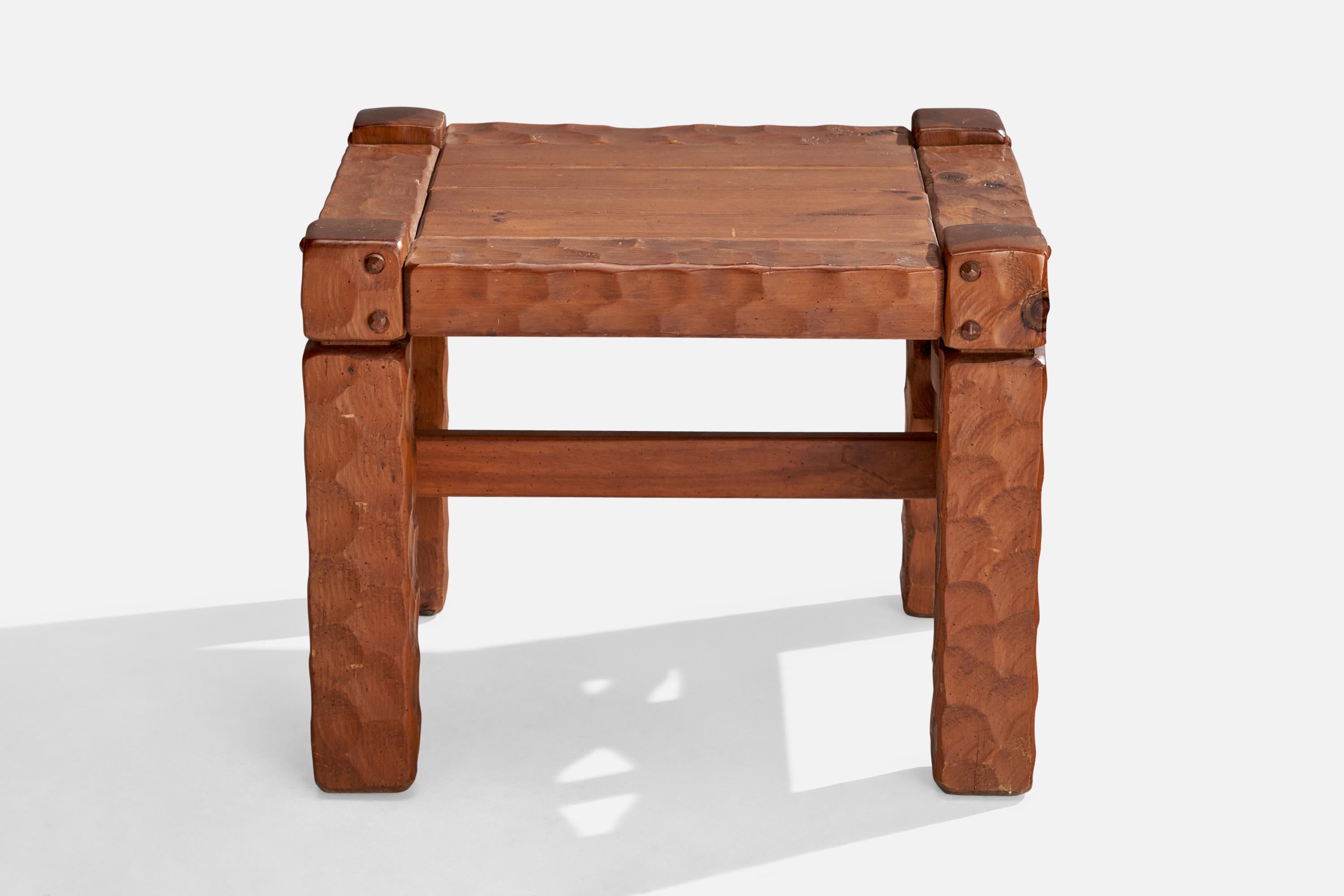 Late 20th Century Null Furniture, Side Tables, Pine, USA, 1970s For Sale