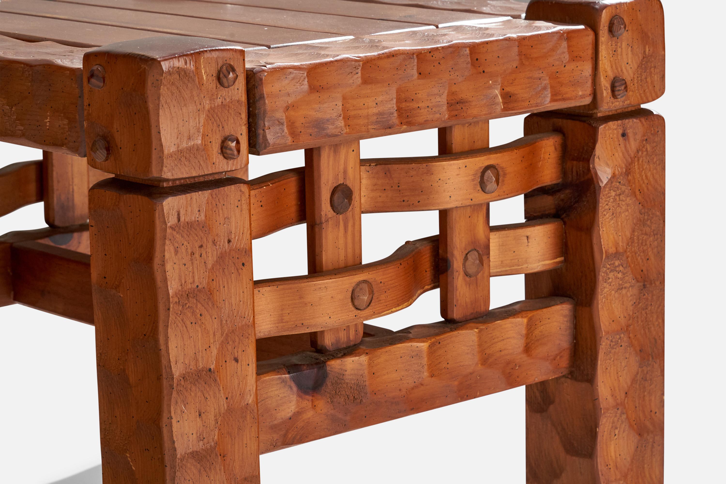 Null Furniture, Side Tables, Pine, USA, 1970s For Sale 2