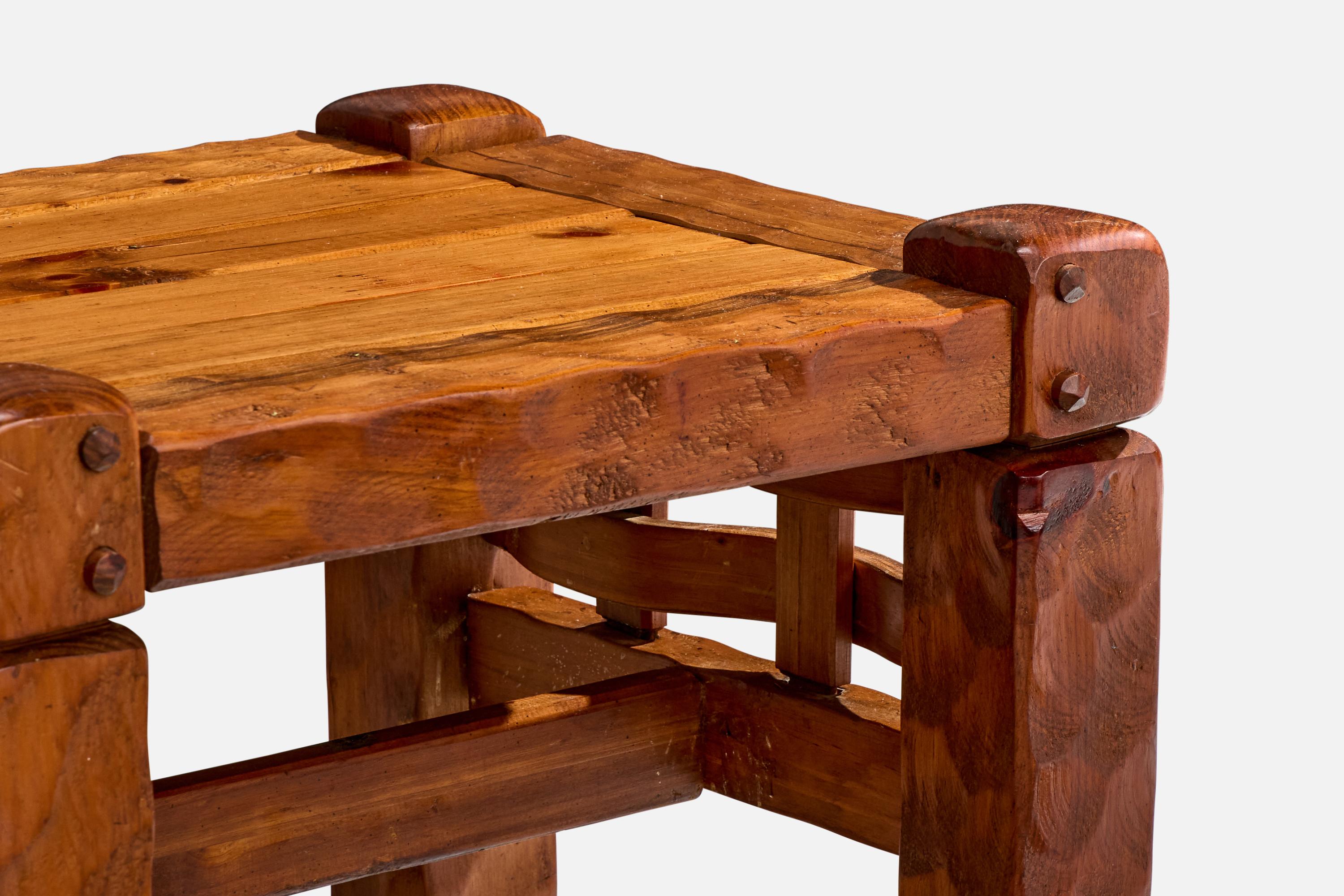 Null Furniture, Side Tables, Pine, USA, 1970s For Sale 3