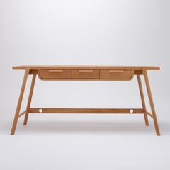 Null Writing Table 160 , Solid Oak Wood, Hand-Crafted