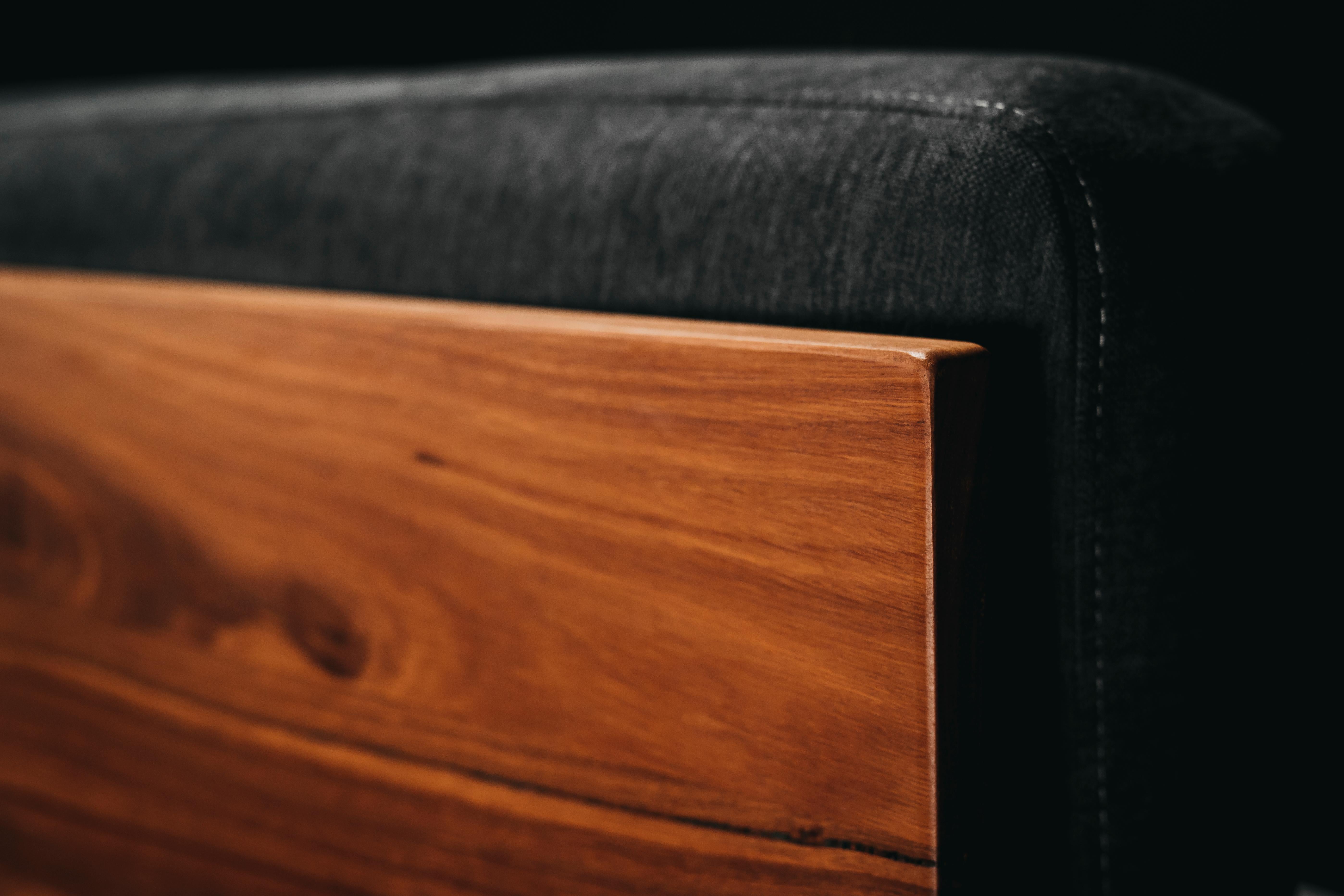 Modern Nullarbor Sofa, Handcrafted in Western Australian Jarrah Hardwood For Sale