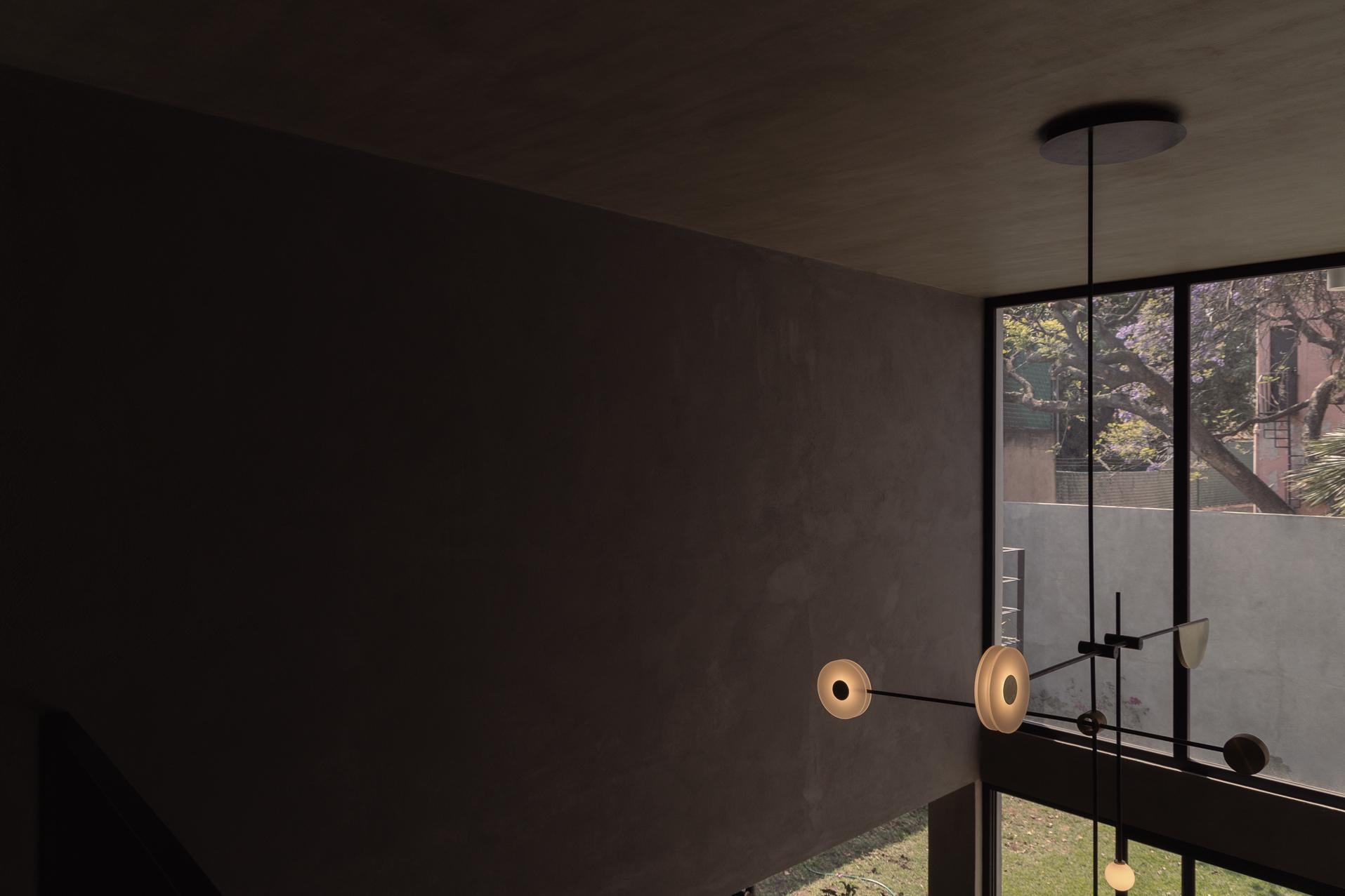 Lampada a sospensione Numa in acciaio e ottone annerito di Numa in vendita 3