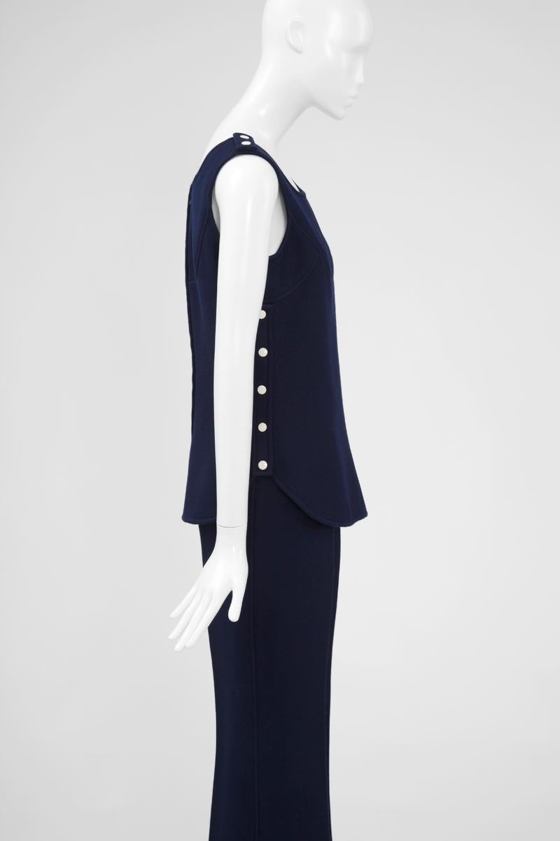 De las mujeres Conjunto de traje pantalón de alta costura Courreges numerado en venta