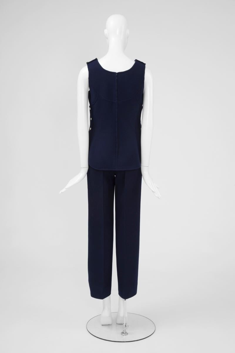 Numbered Courreges Haute Couture Trousers Suit Ensemble  For Sale 3