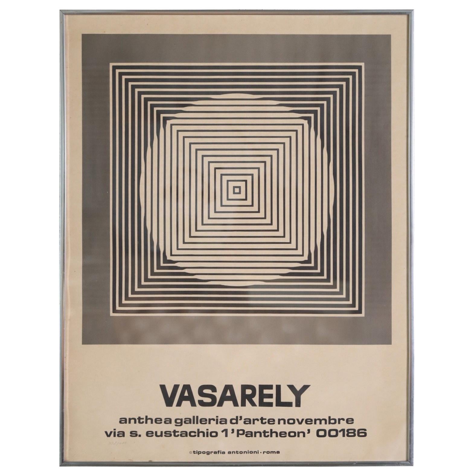Numbered Vasarely Anthea Galleria Poster