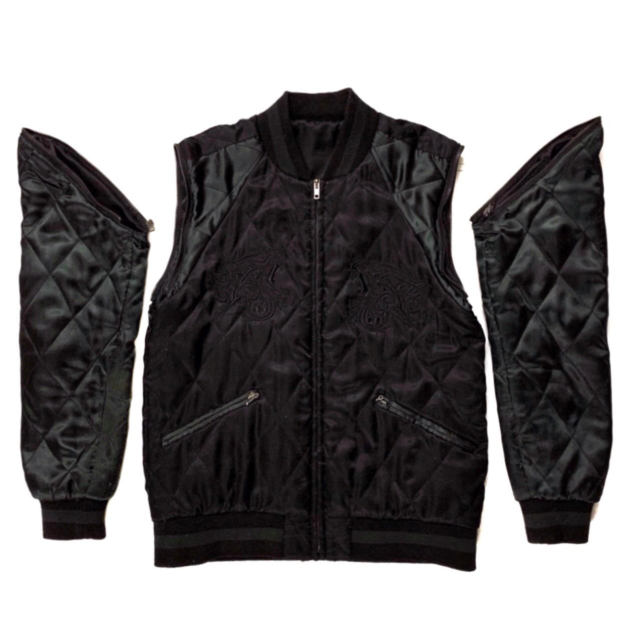 Number(N)ine Embroidered Detachable Tiger Sukajan Jacket, Autumn Winter 2004 For Sale 2