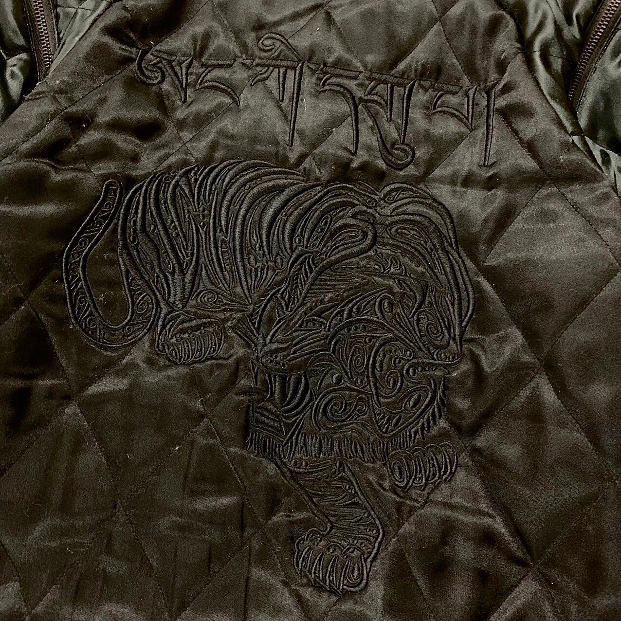 Black Number(N)ine Embroidered Detachable Tiger Sukajan Jacket, Autumn Winter 2004 For Sale