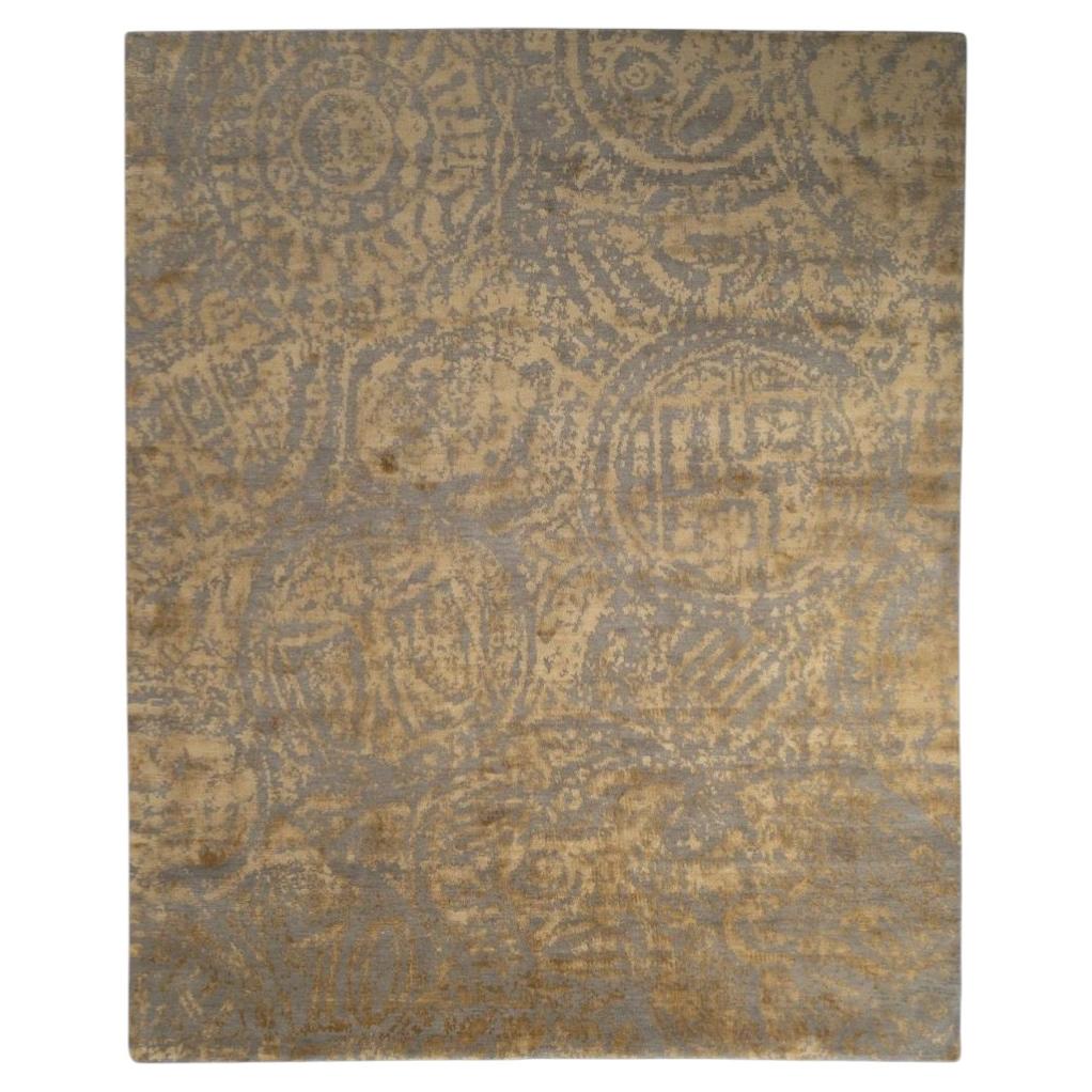 Nummus Hand-Knotted Modern Rug – 9' x 12' For Sale