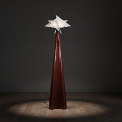 Nun 'Curve' Alabaster Floor Lamp in the Manner of Pierre Chareau