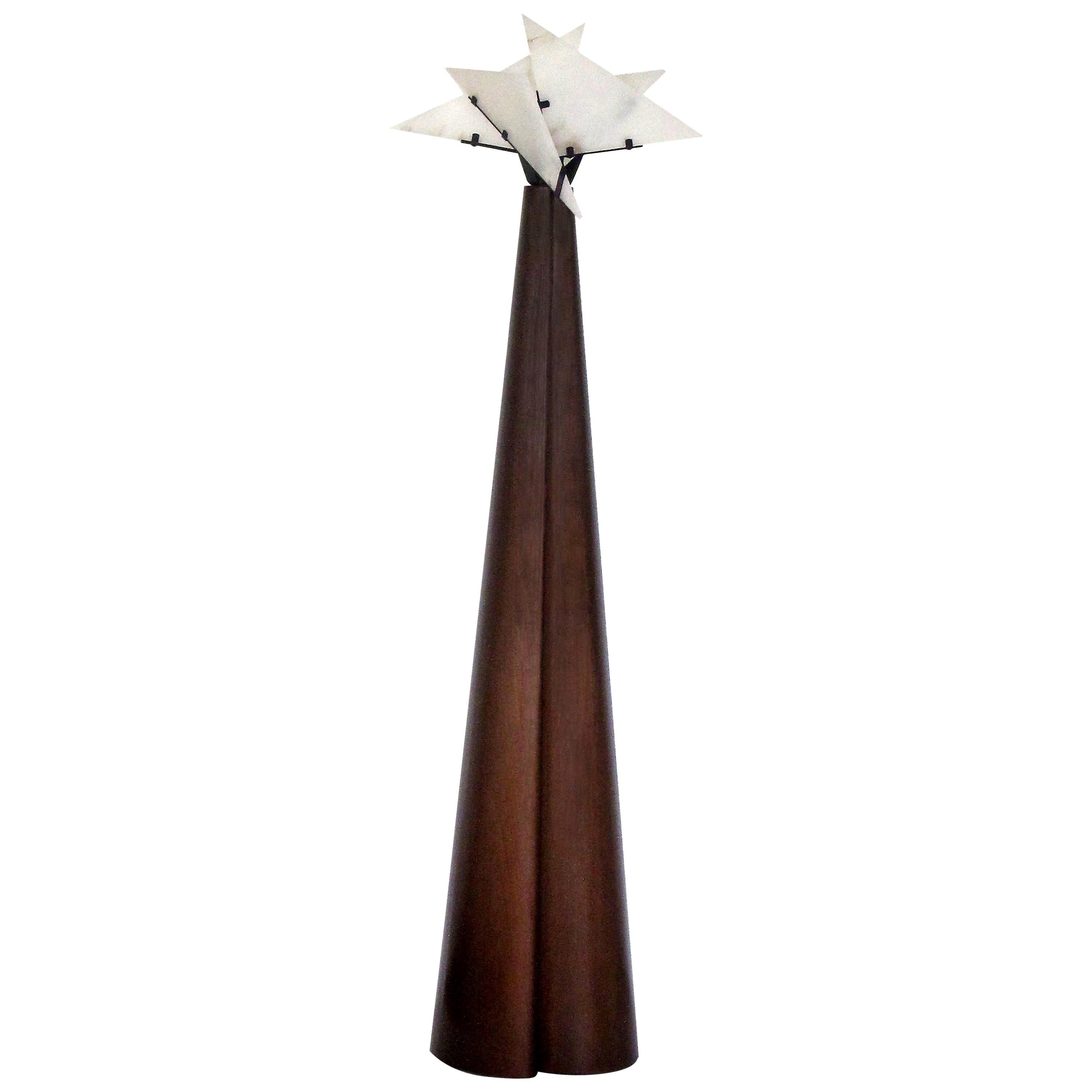 Nun "Drape" Floor Lamp in the Manner of Pierre Chareau For Sale