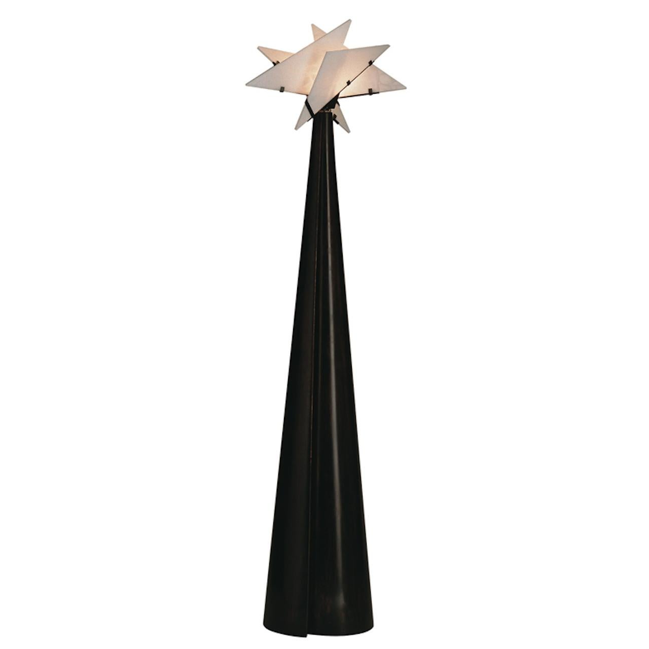 French Model NFL 140 Nun Floor Lamp by Pierre Chareau for MCDE For Sale