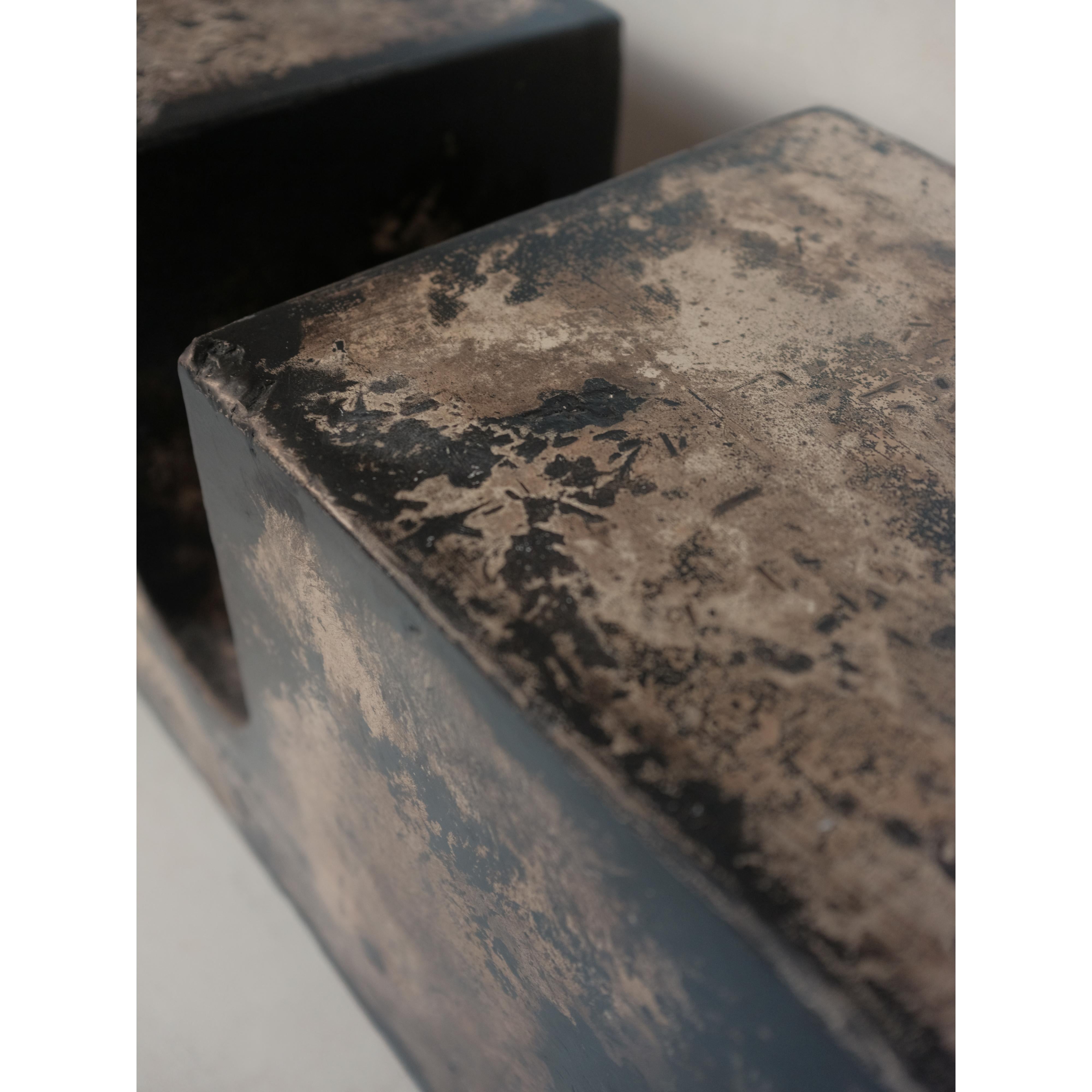 Nunna, Unique Coffee Table in Hemp Crete by Lucas Tyra Morten im Angebot 4