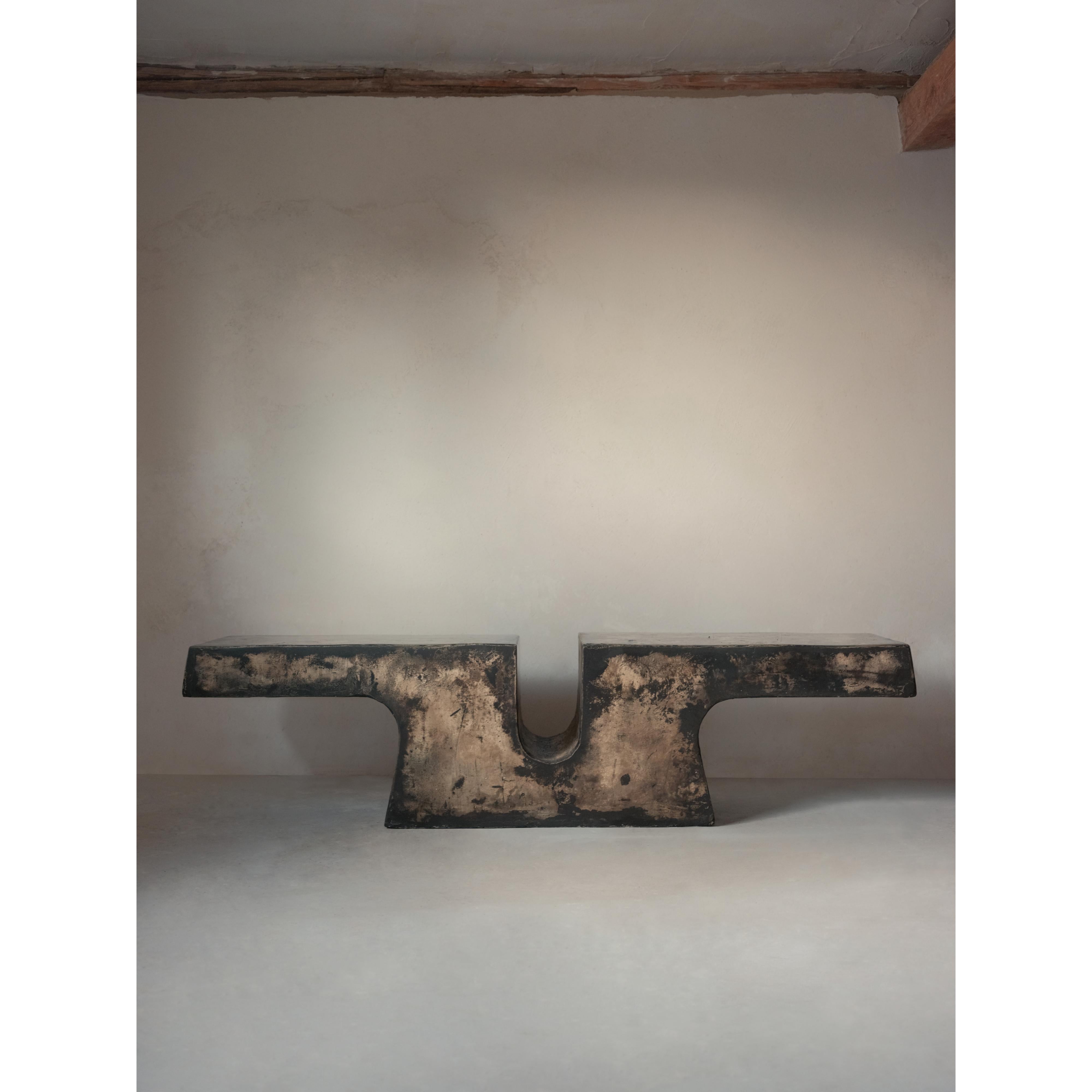 Nunna, Unique Coffee Table in Hemp Crete by Lucas Tyra Morten (Moderne) im Angebot