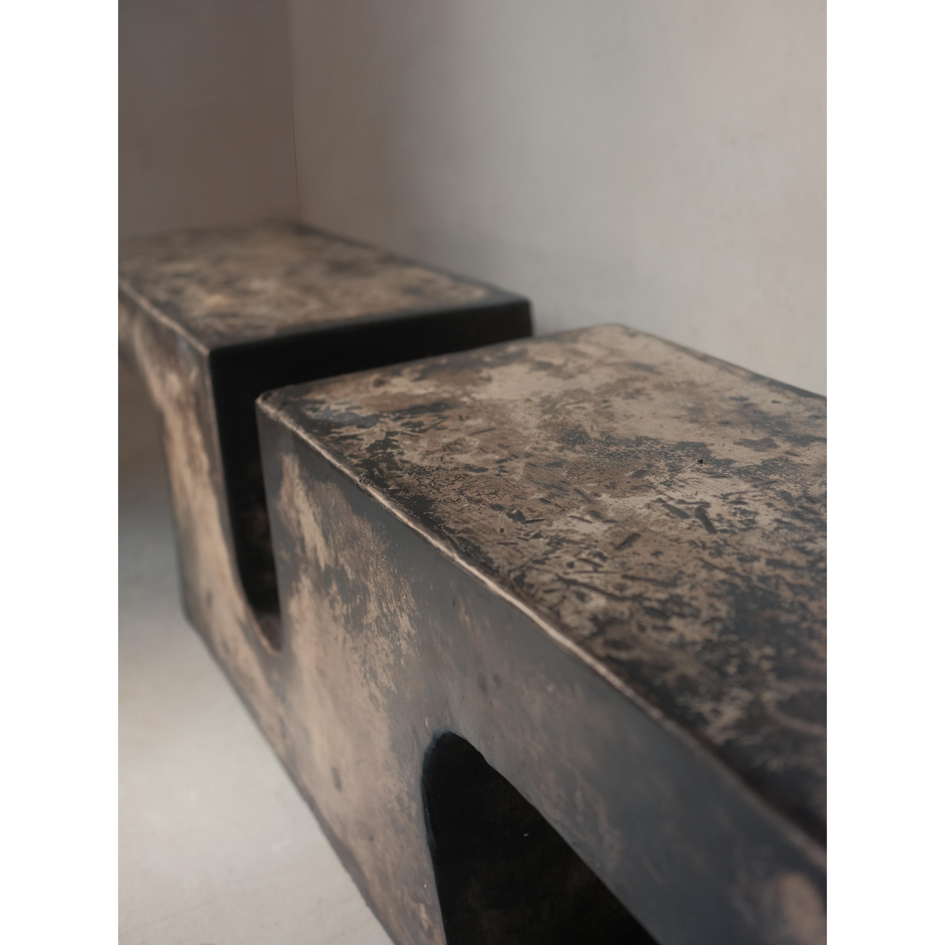 Nunna, Unique Coffee Table in Hemp Crete by Lucas Tyra Morten (Schwedisch) im Angebot