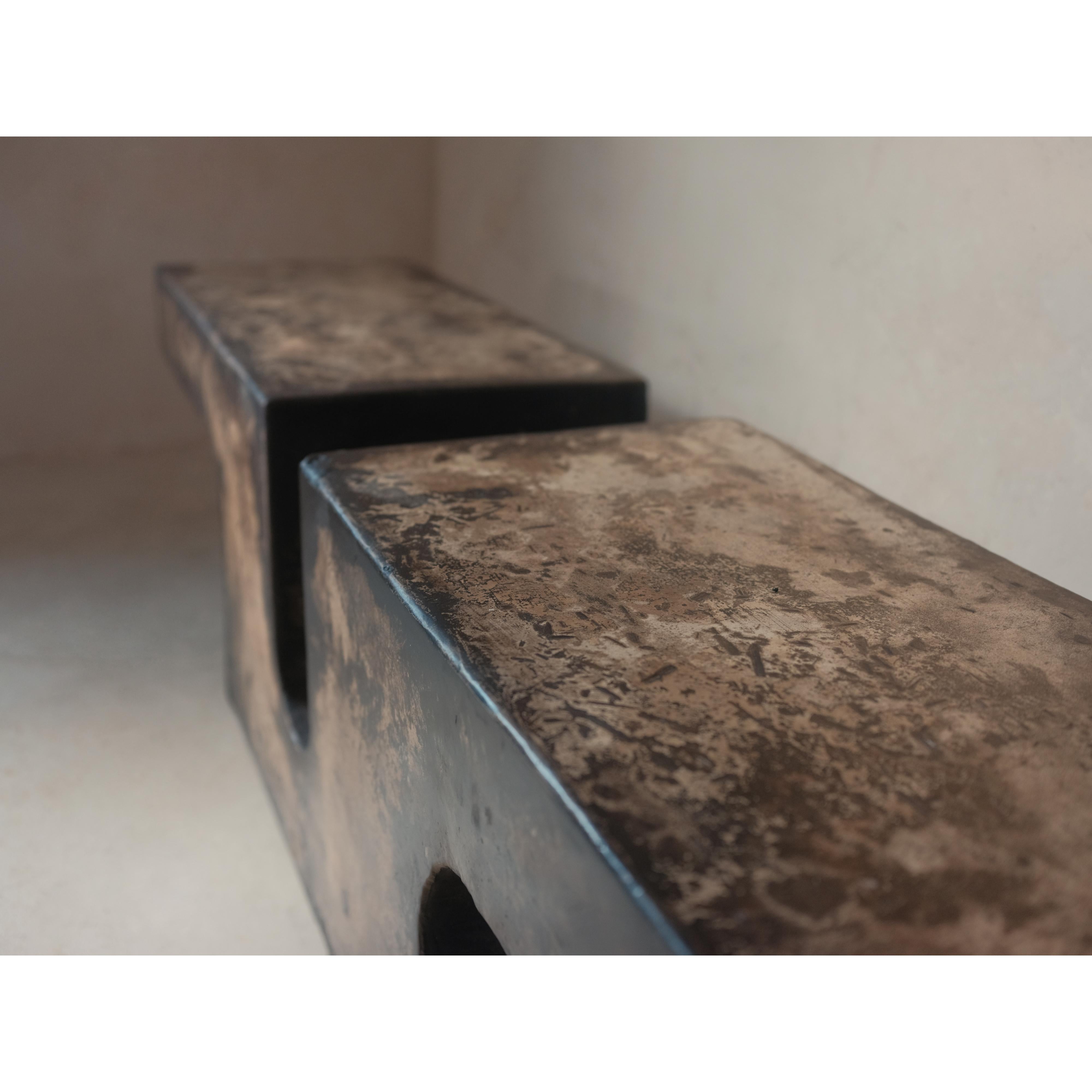 Nunna, Unique Coffee Table in Hemp Crete by Lucas Tyra Morten im Angebot 1