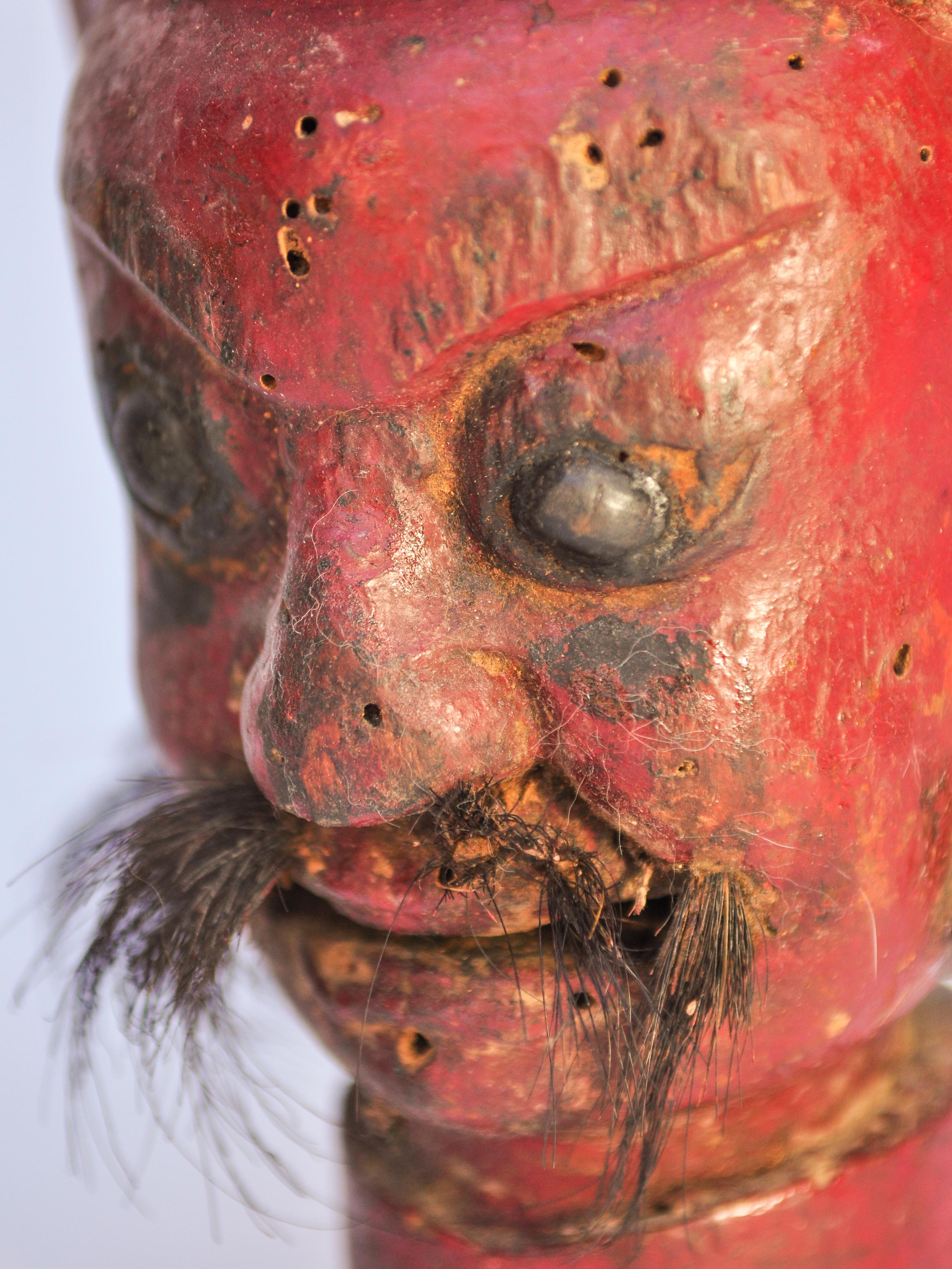 Nuo Gong- und Nuo Mu-Wandleuchter-Skulpturen aus der Provinz Guizhou, China, 19. Jahrhundert 7