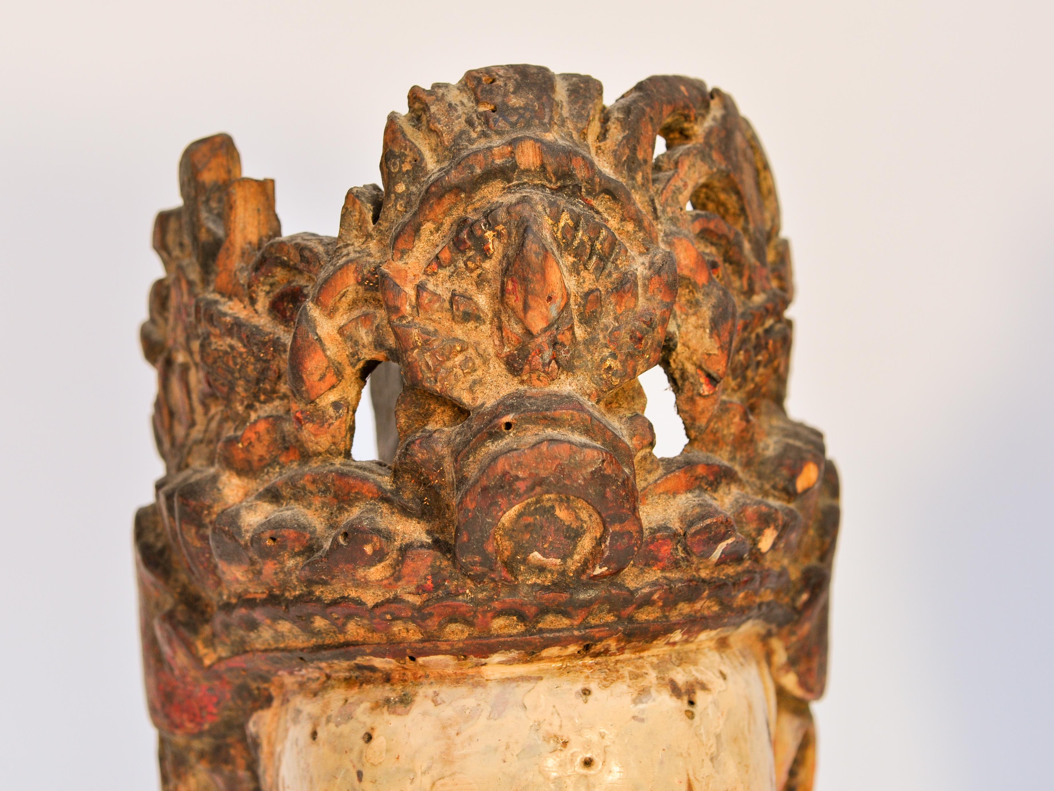Nuo Gong- und Nuo Mu-Wandleuchter-Skulpturen aus der Provinz Guizhou, China, 19. Jahrhundert 1