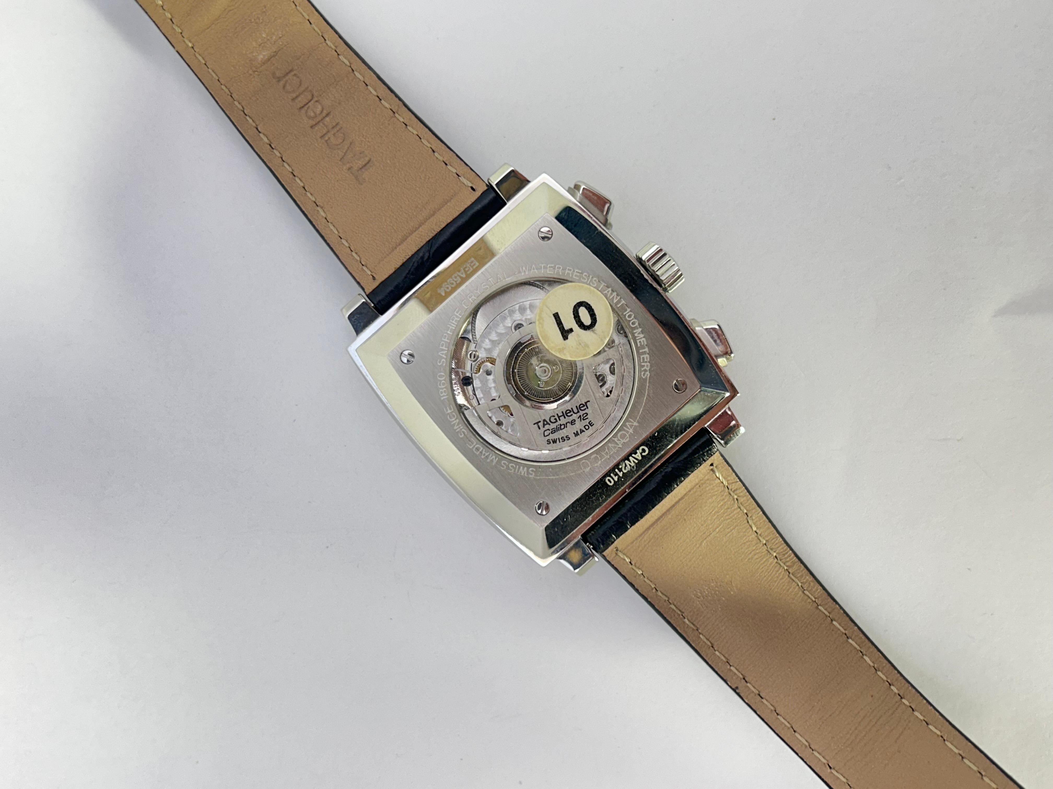 Nouveau chronographe automatique Tag Heuer Monaco  Cal.12 ref. CAW2110 1
