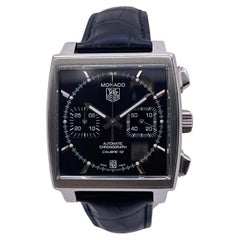Used New Tag Heuer Monaco automatic chronograph  Cal.12 ref. CAW2110 