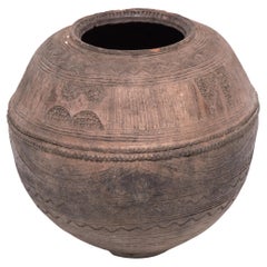 Antique Nupe Incised Water Vessel