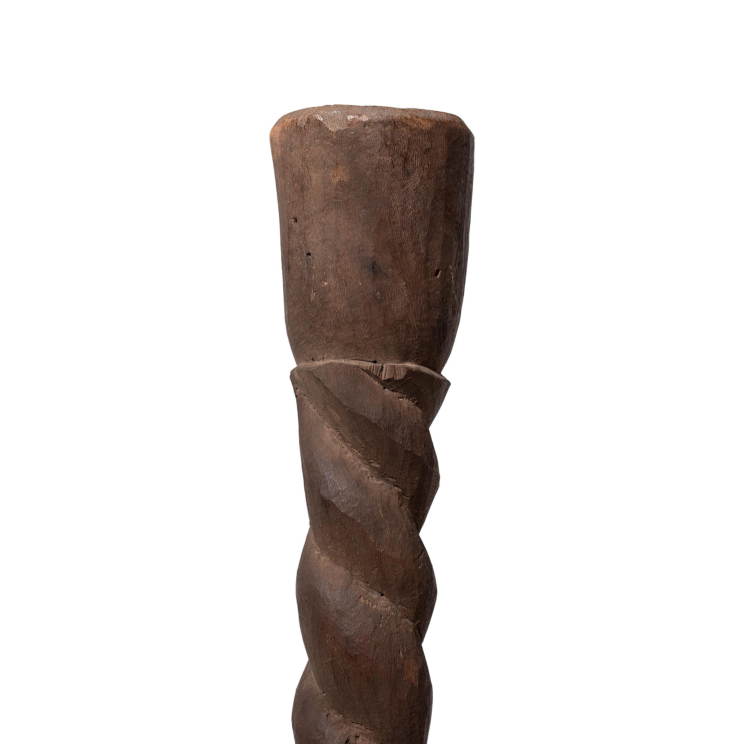 Tribal Nupe Spiral Support Post For Sale